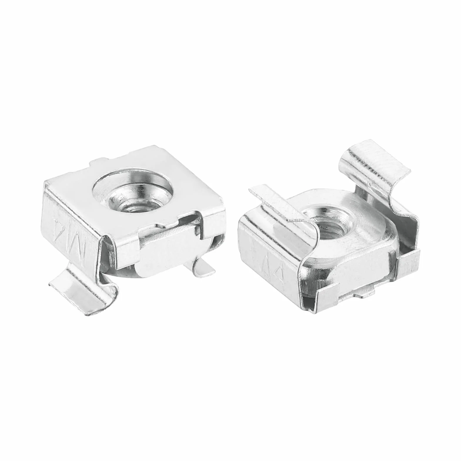 QUARKZMAN Dado a Gabbia M4 x 0.7mm 50Pz Snap-In Acciaio Carbonio Zincato per Armadio Rack Server
