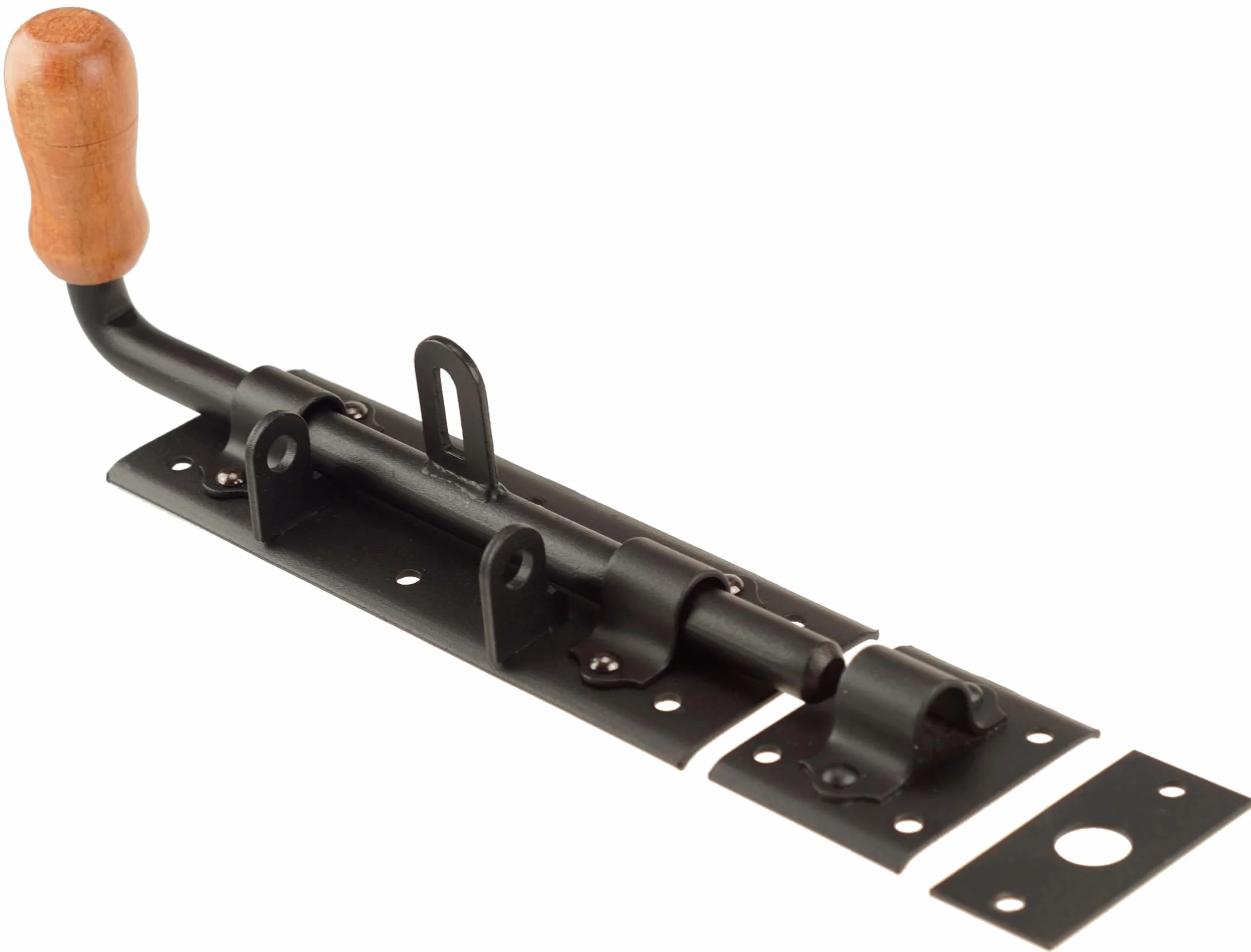 Catenacci per cancelli, 2 pezzi x 280 mm, neri, catenaccio per porta, serratura per porta, catenaccio, catenaccio per cancello da giardino