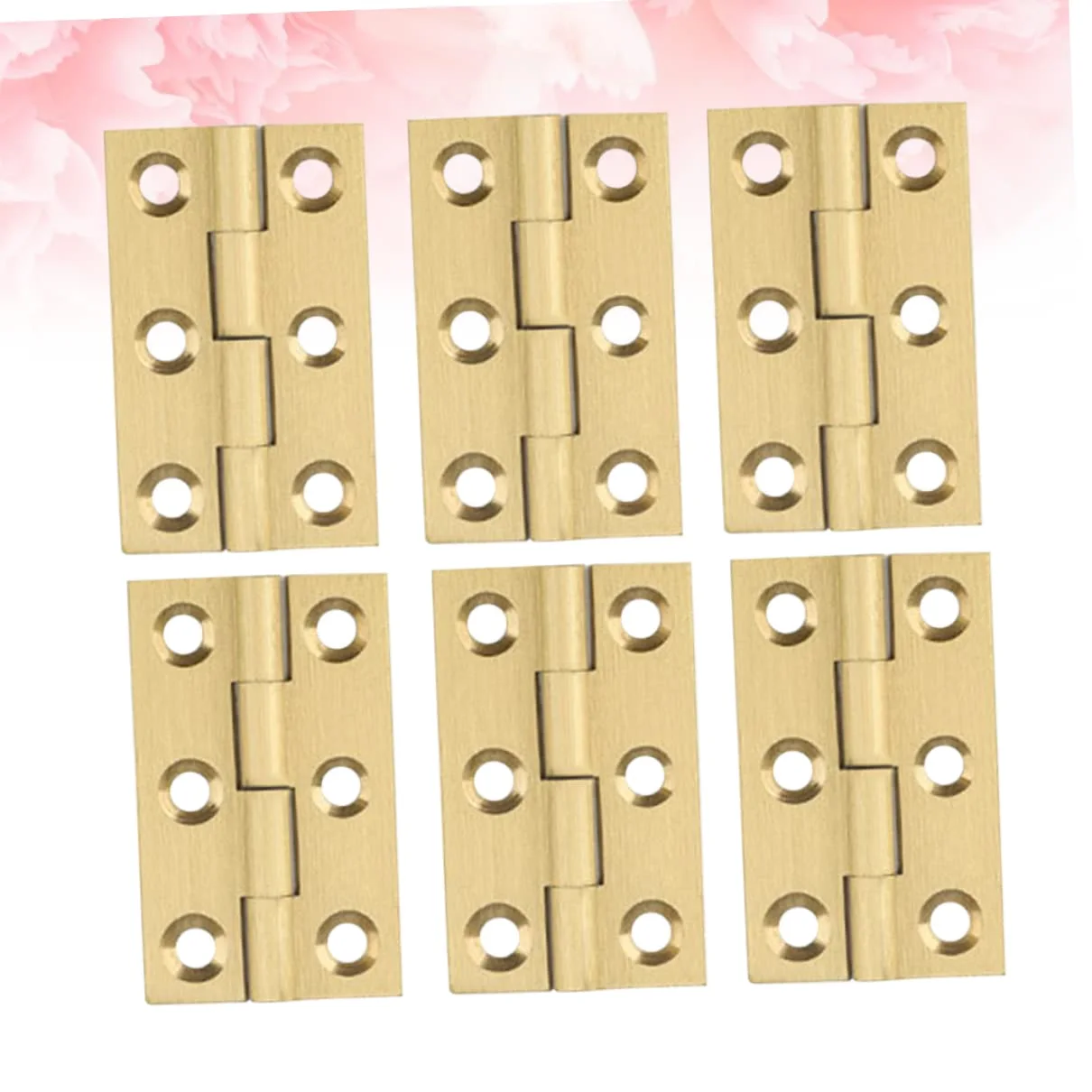 Uonlytech 18pezzi Cerniere Rame Cerniere Mute Per Porte e Mobili Design Vintage Resistente e Antiruggine Per Scatole Gioielli e Porte Domestiche