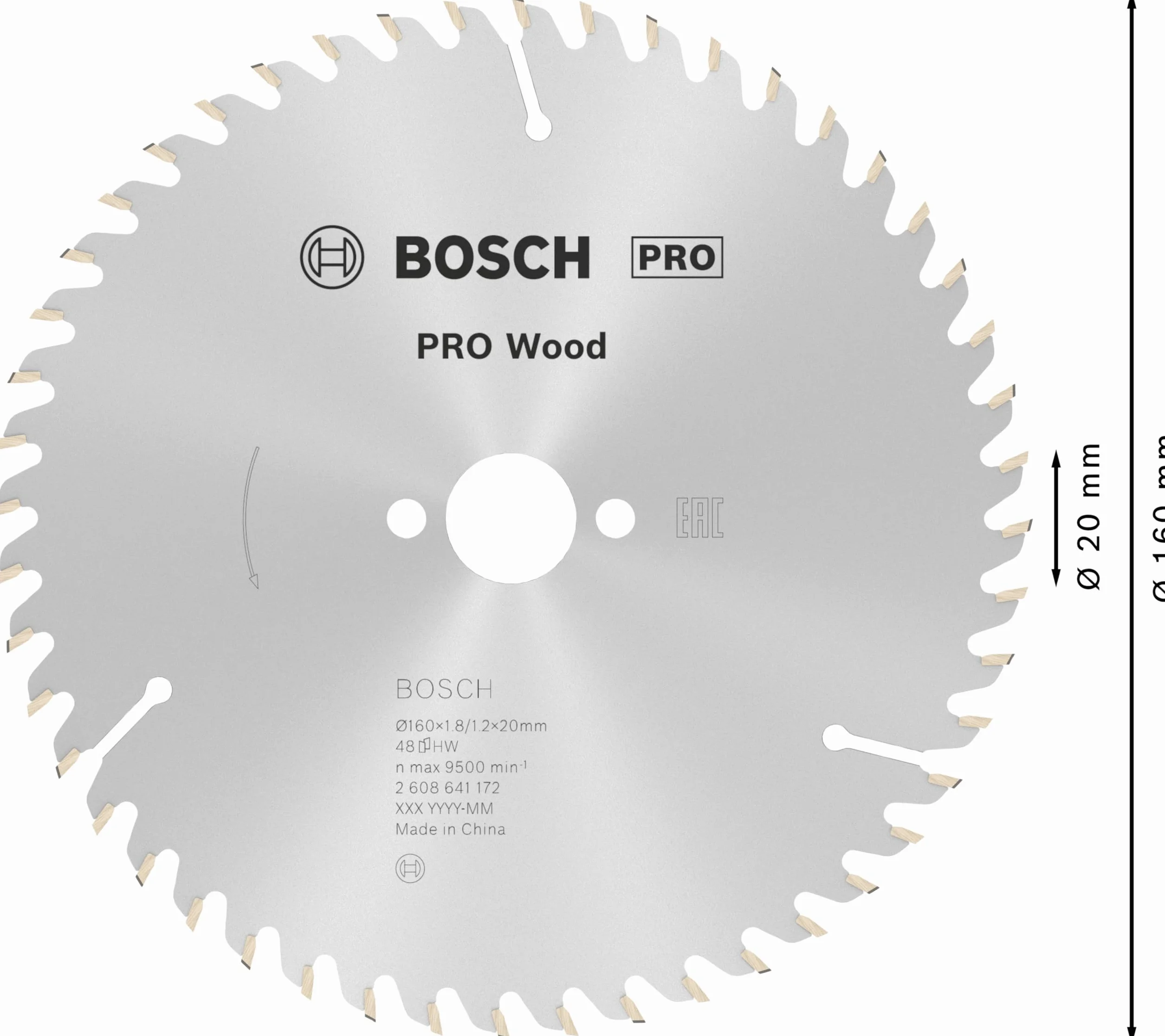 Bosch Opti Legno Mano 160 mm Piła Tarcza
