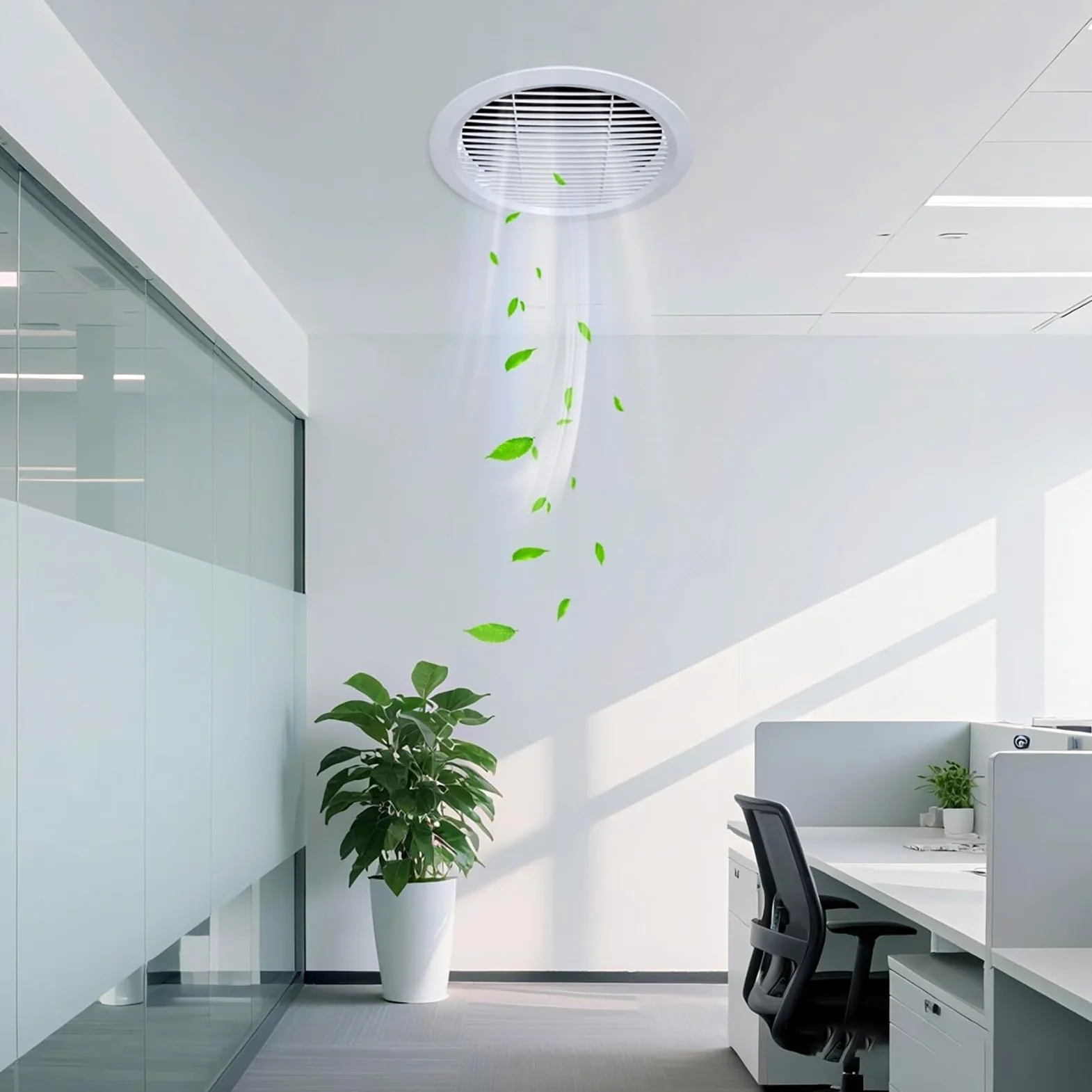 Griglia di Ventilazione per Soffitto/Parete, Copertura Rotonda per Soffitto/Copertura Fori Accesso, Coperchio Condotto Aria Condizionata(300mm/12in)