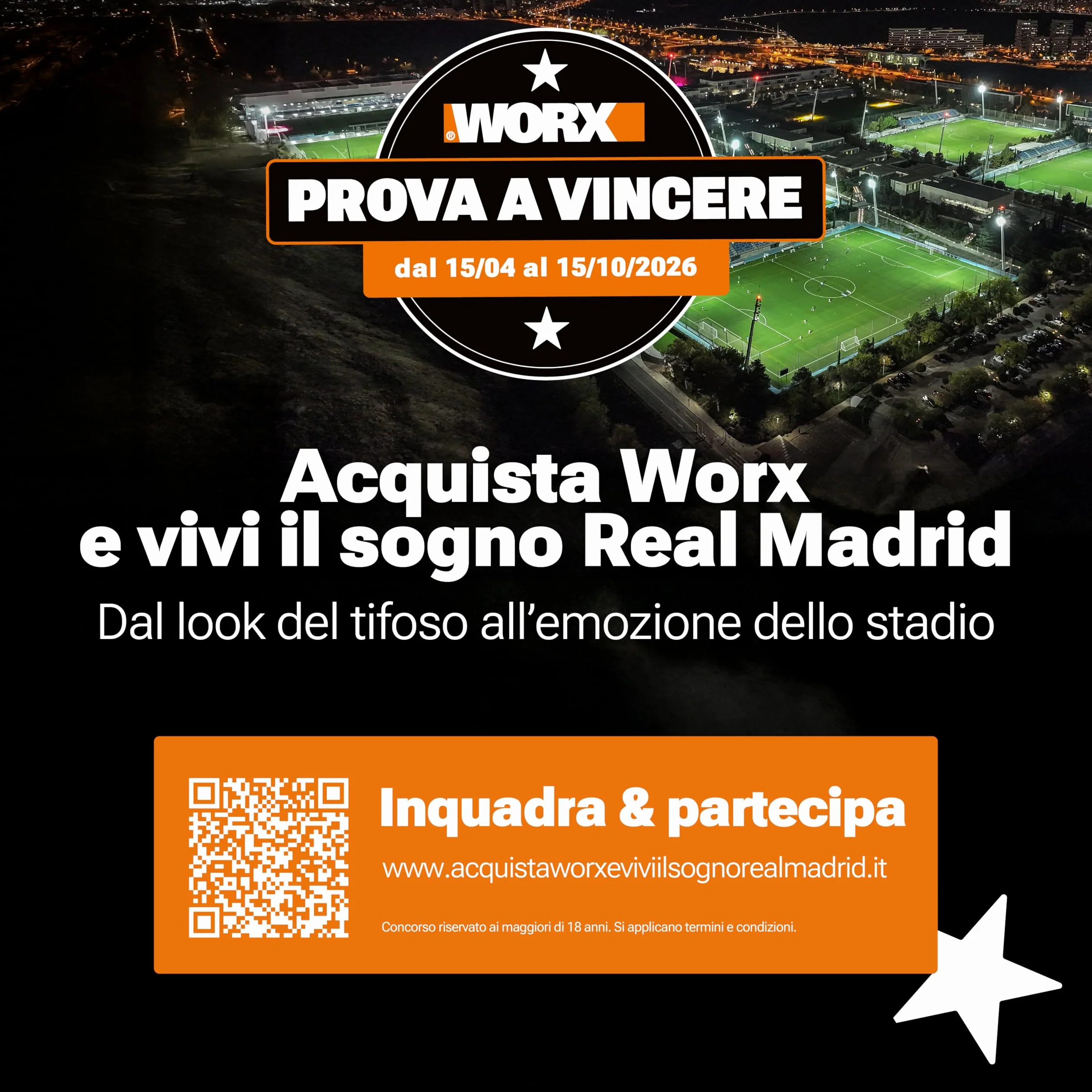 WORX Nitro WX381.9 Martello pneumatico senza spazzole 20 V 2 Joule