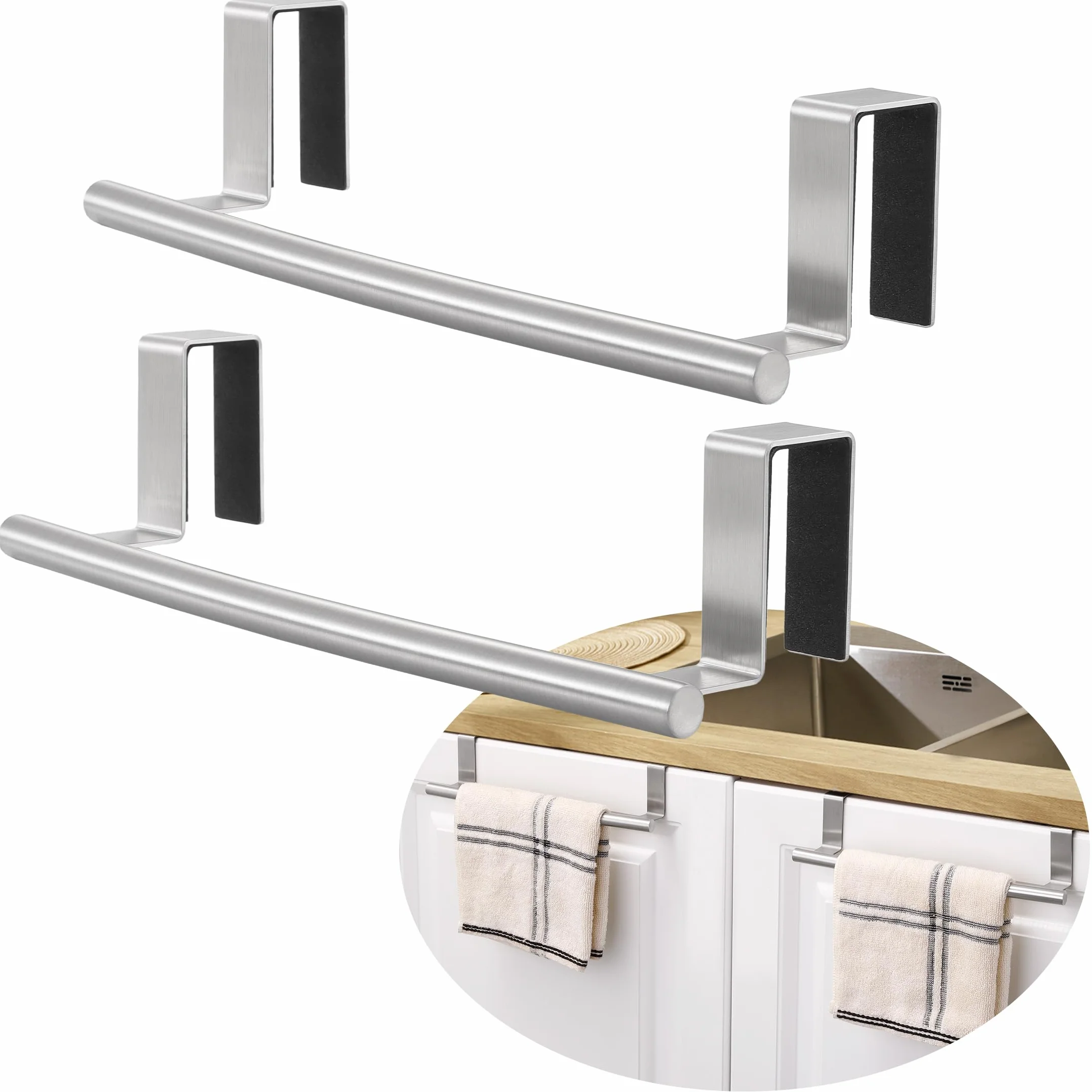 KES SUS304 Porta Asciugamani Cucina Acciaio Inossidabile 2 Pezzi KTH200S26-2-P2