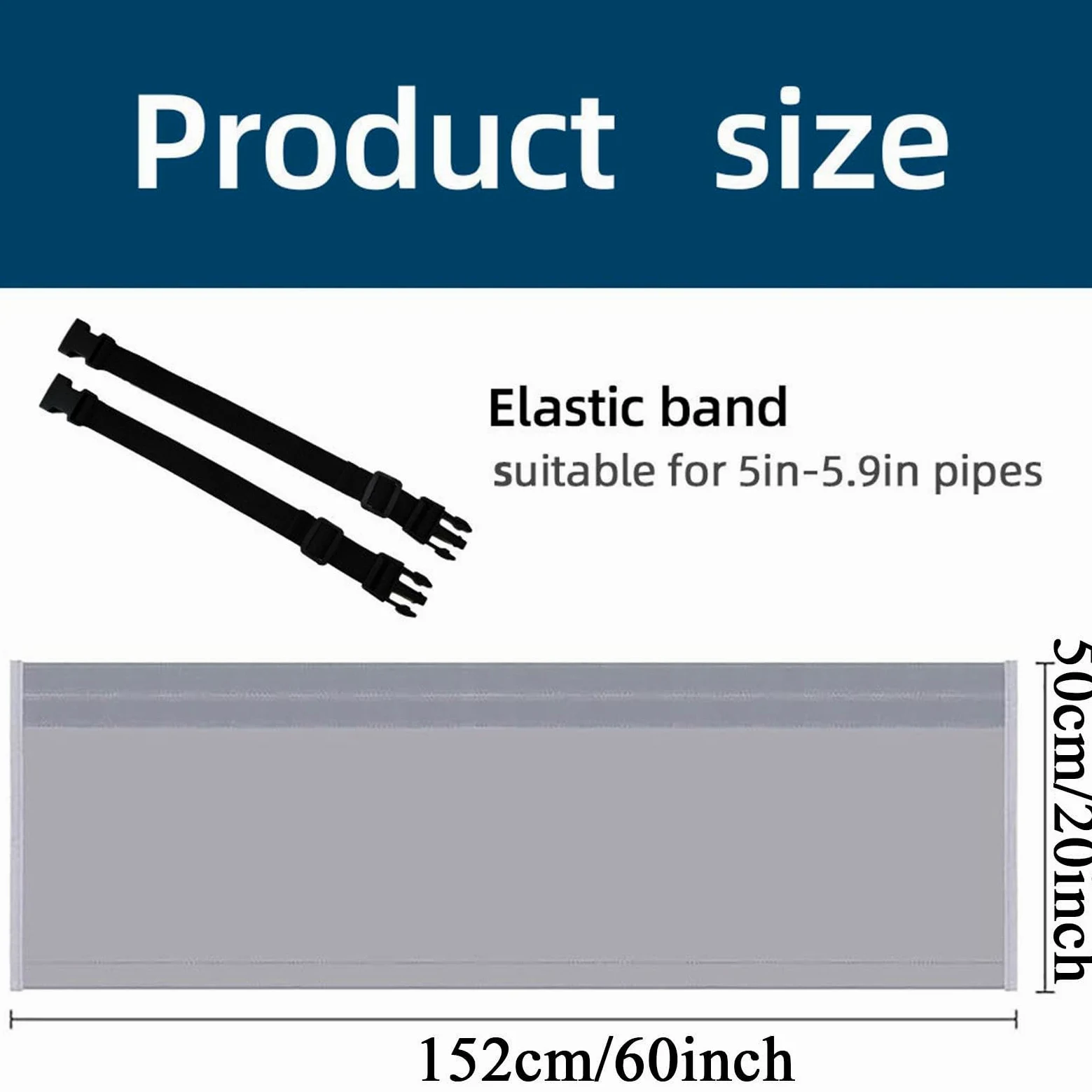 2 manicotti isolanti portatili per condizionatori d'aria, per tubo di scarico da 12,7 cm e 15 cm di diametro, coperture protettive isolanti per condotti CA, copertura di sfiato per condotti isolati