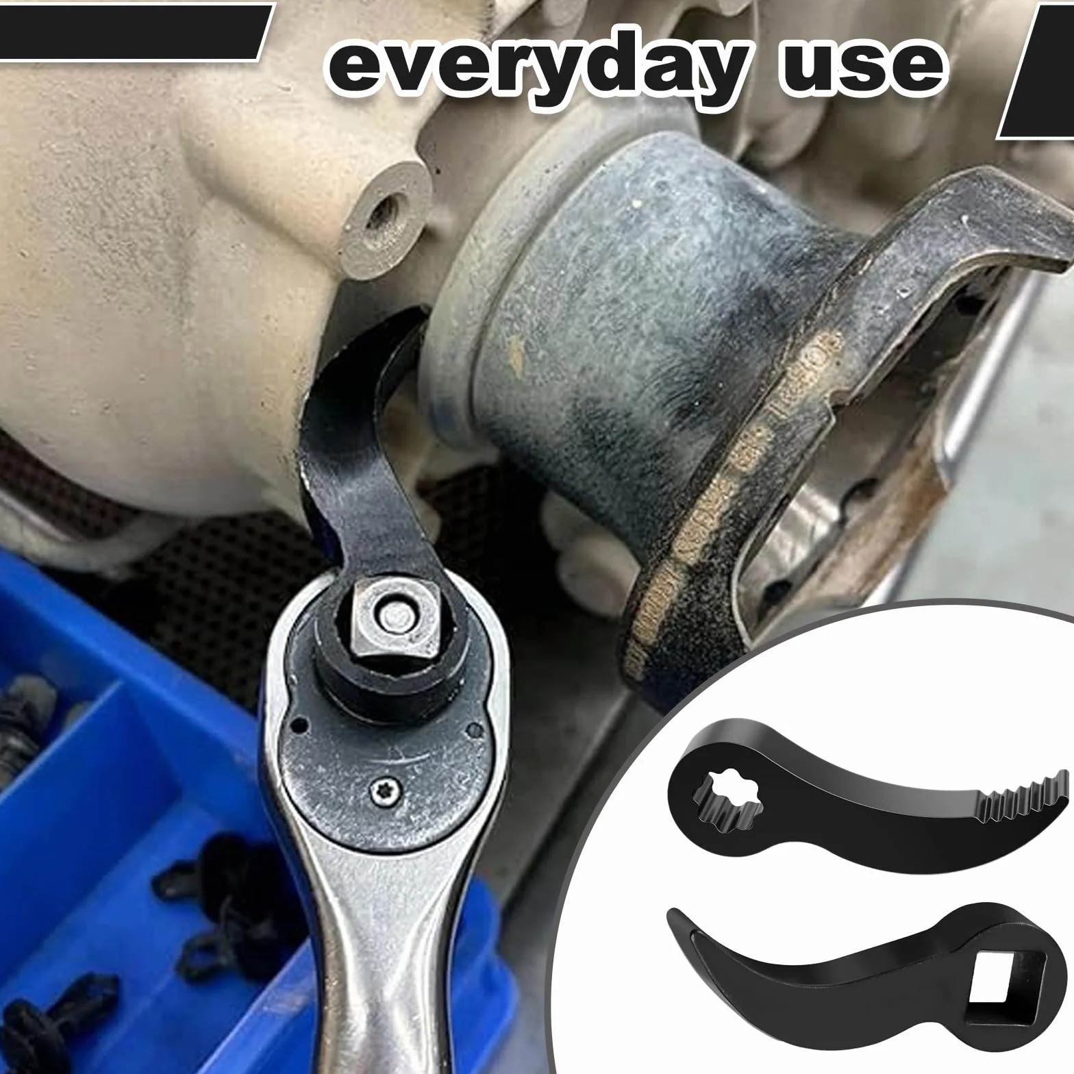 Piede di Porco Wrench Adapter 1/2 Pollice - Resistente alla Ruggine Multifunzionale per Riparazioni Auto