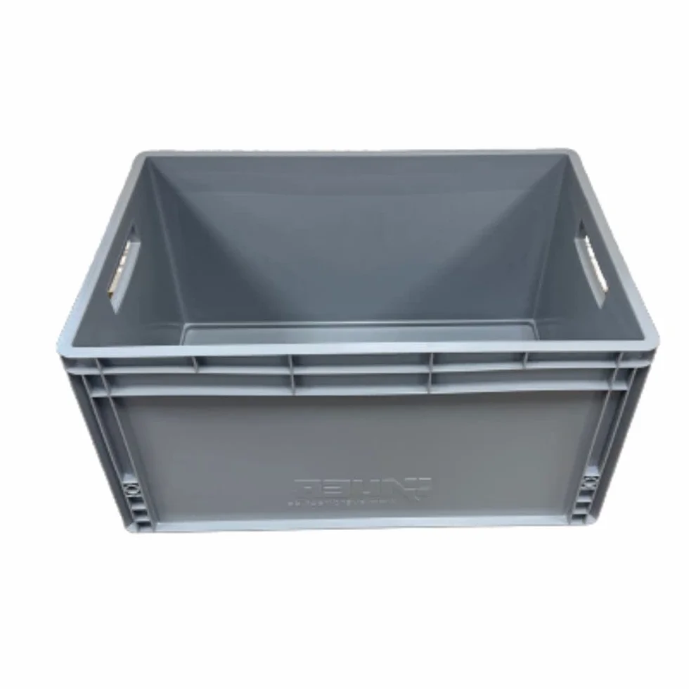 Contenitori impilabili in plastica 66 litri 60 x 40 x 32 cm grigio