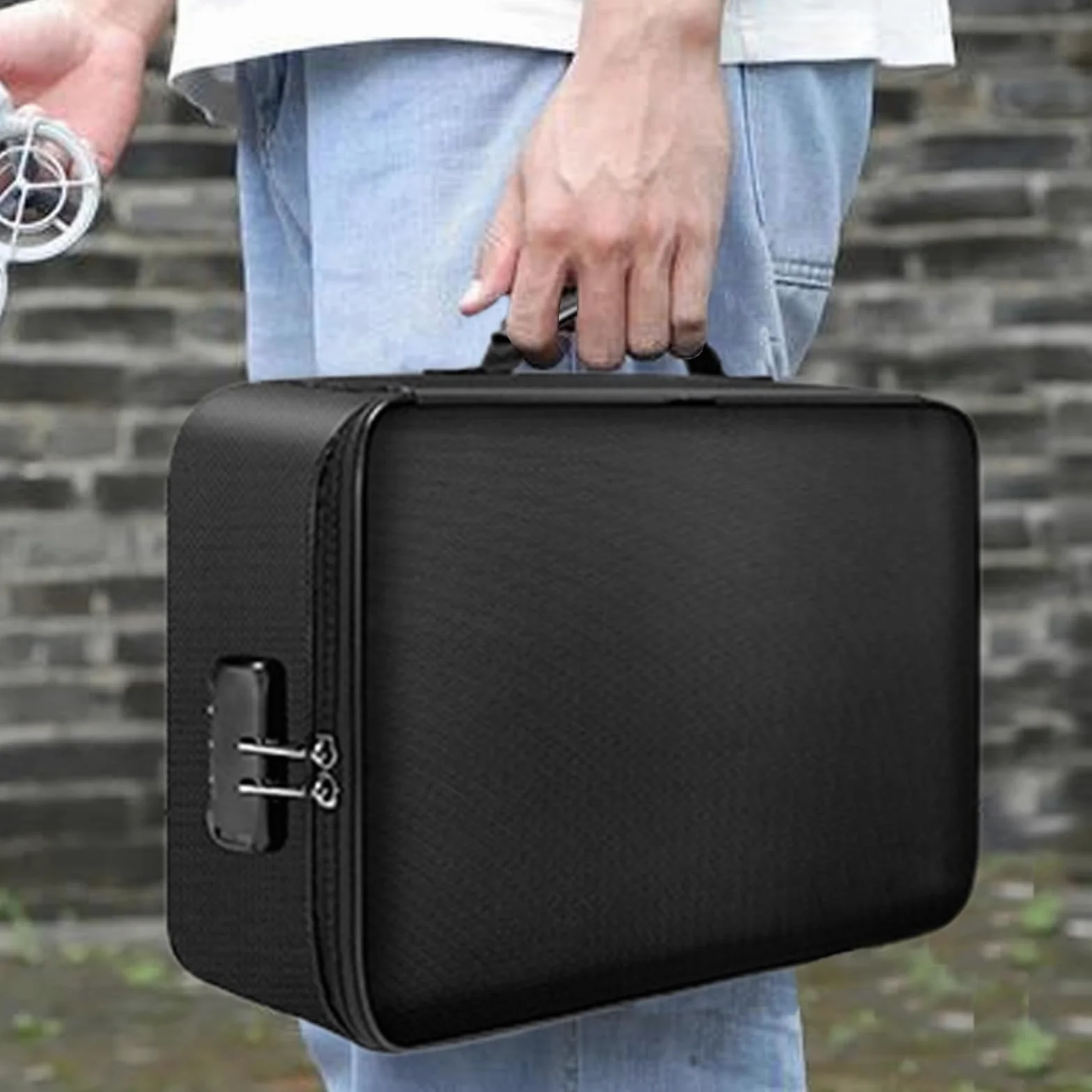 Cassetta portadocumenti ignifuga con serratura Buste ignifughe | Borsa Antifuoco Con Lucchetto Scatola organizer portatile In Caso di Morte con tasche per documenti