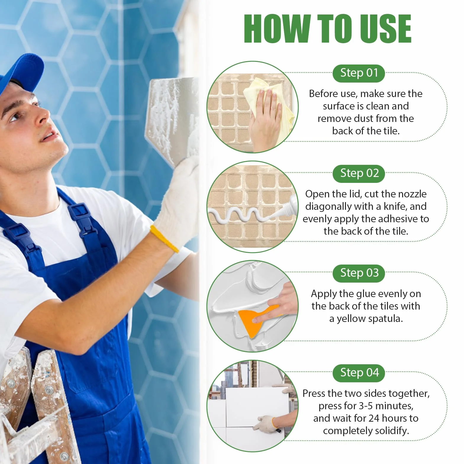 Colla per Piastrelle 150ml Pasta Bagno Esterno Interno Sigillante Riparazione Crepe Giunti