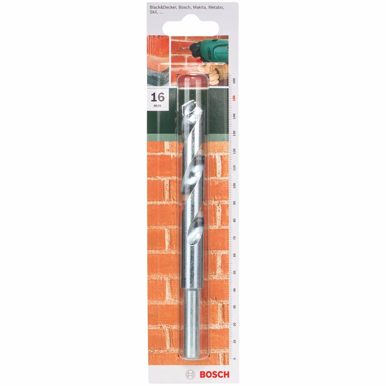 Bosch Punta da trapano per cemento ø 1,6 cm lunghezza 15 cm