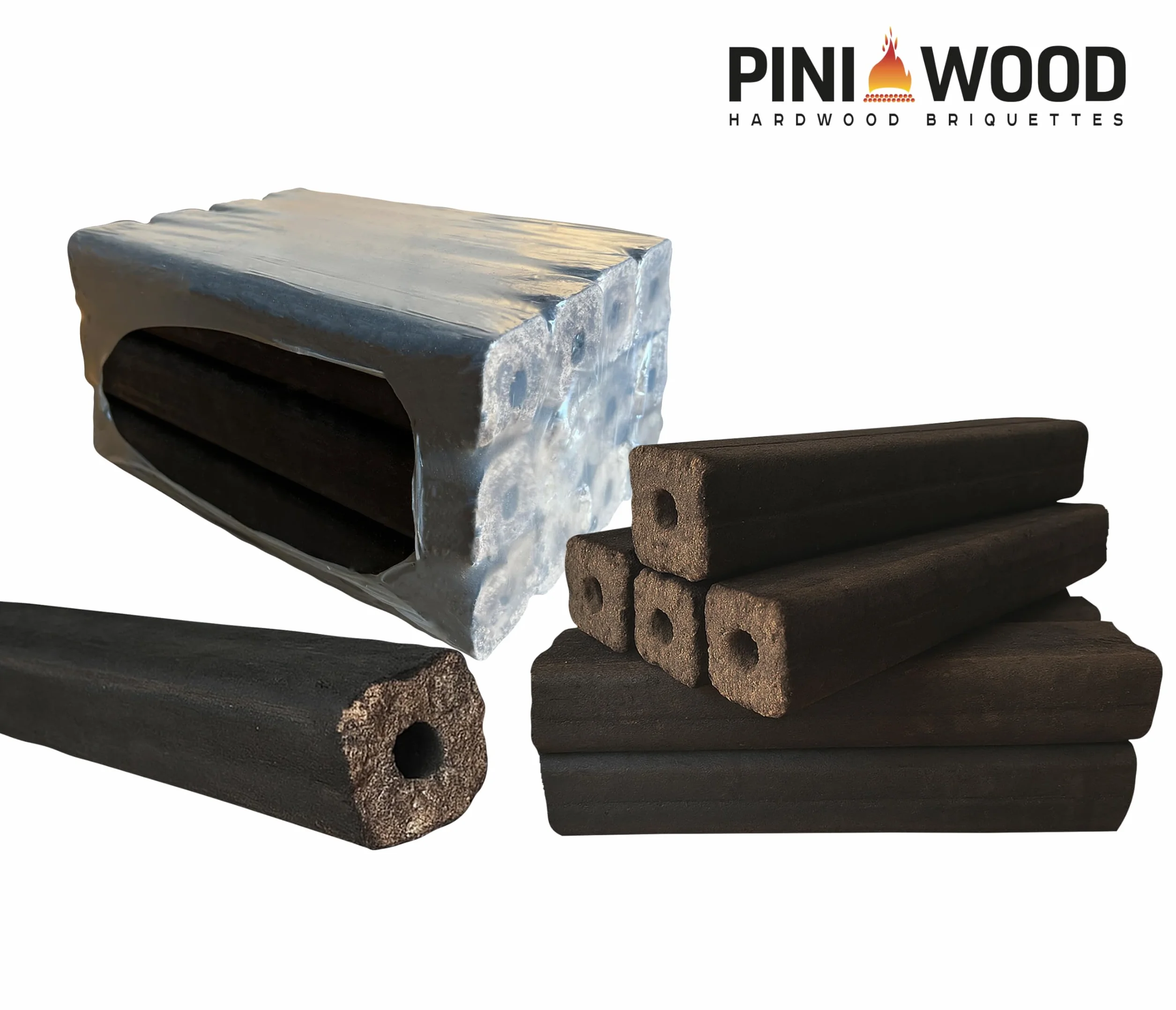 PINI Kay Bricchette legno quercia 23 cm quadrata foro trazione 22,5 kg camino braciere