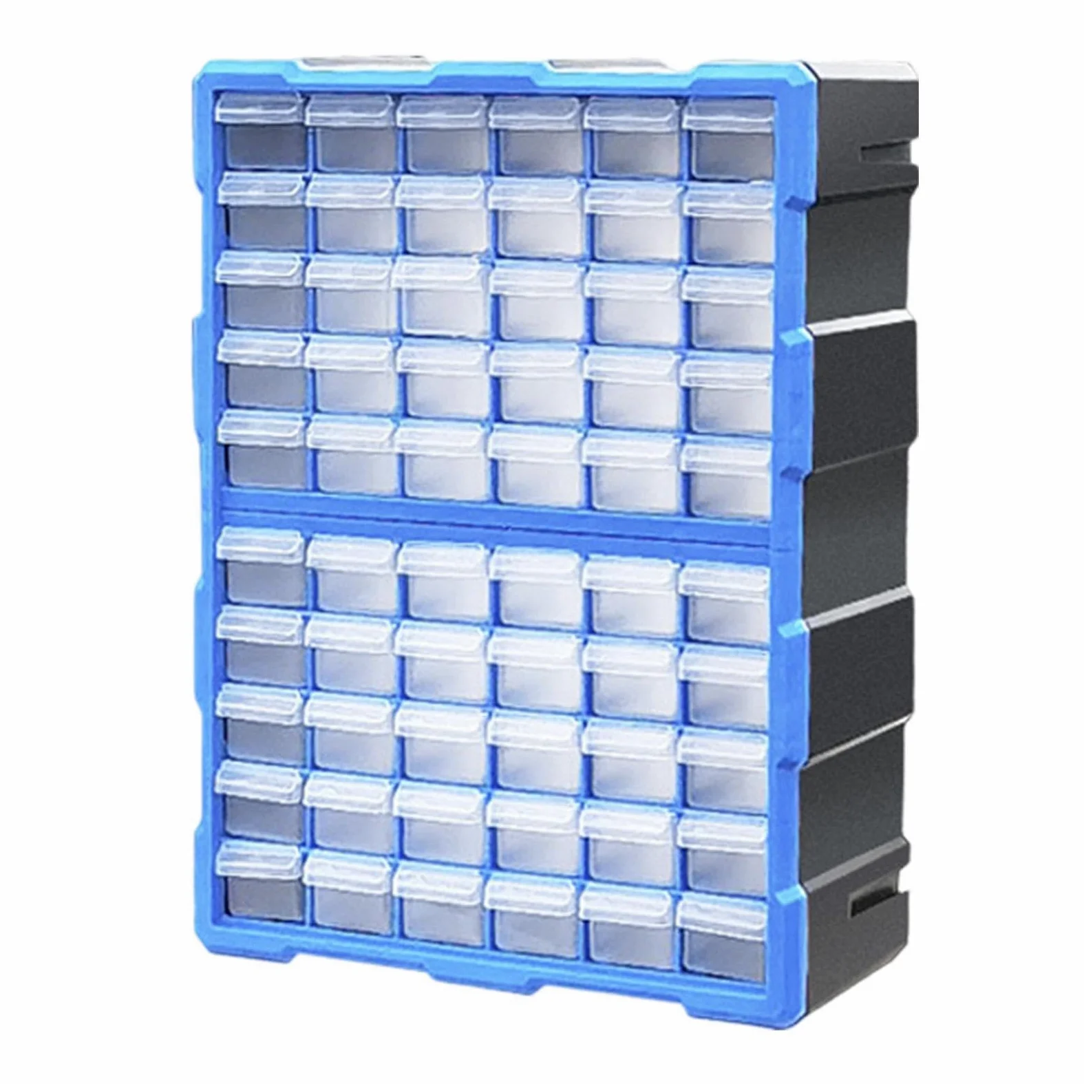 Organizer per viti – Cassettiera con 60 scomparti | Armadio per hardware e | bricolage facilmente impilabile per dadi e bulloni, viti, gioielli