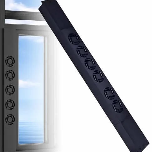 Ventola di scarico retrattile per finestra, regolabile, silenziosa, telecomando a 10 velocità, flusso d'aria 300 m³/h, per casa e ufficio