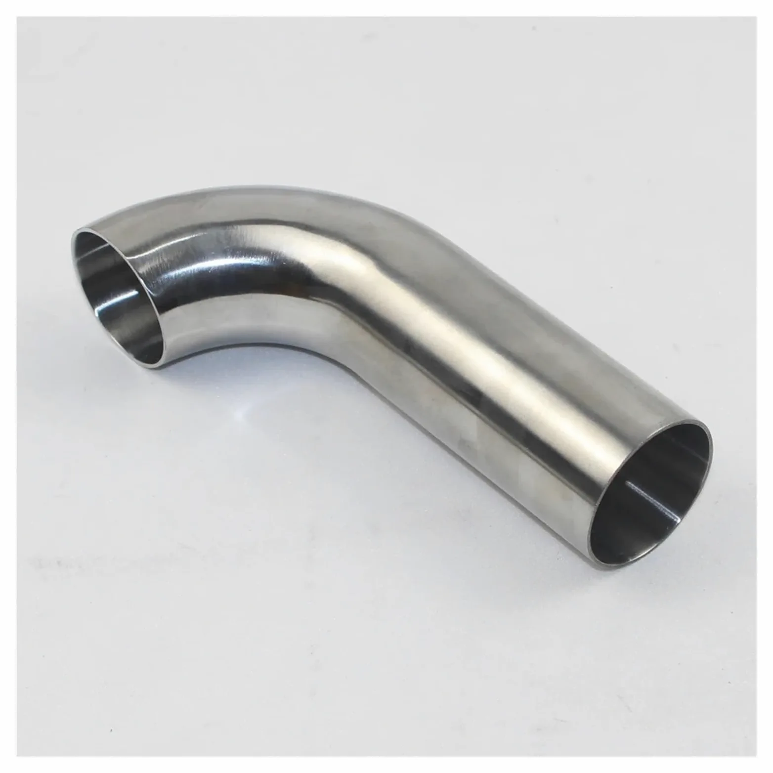 Terminale Scarico Raccordi Per Tubi Saldati Con Estensione Unilaterale 90 Gradi 100 Mm Per Tubi In Acciaio Inossidabile 304 Raccordi Per Tubi Sanitari Silenziatore(102mm x2mm)