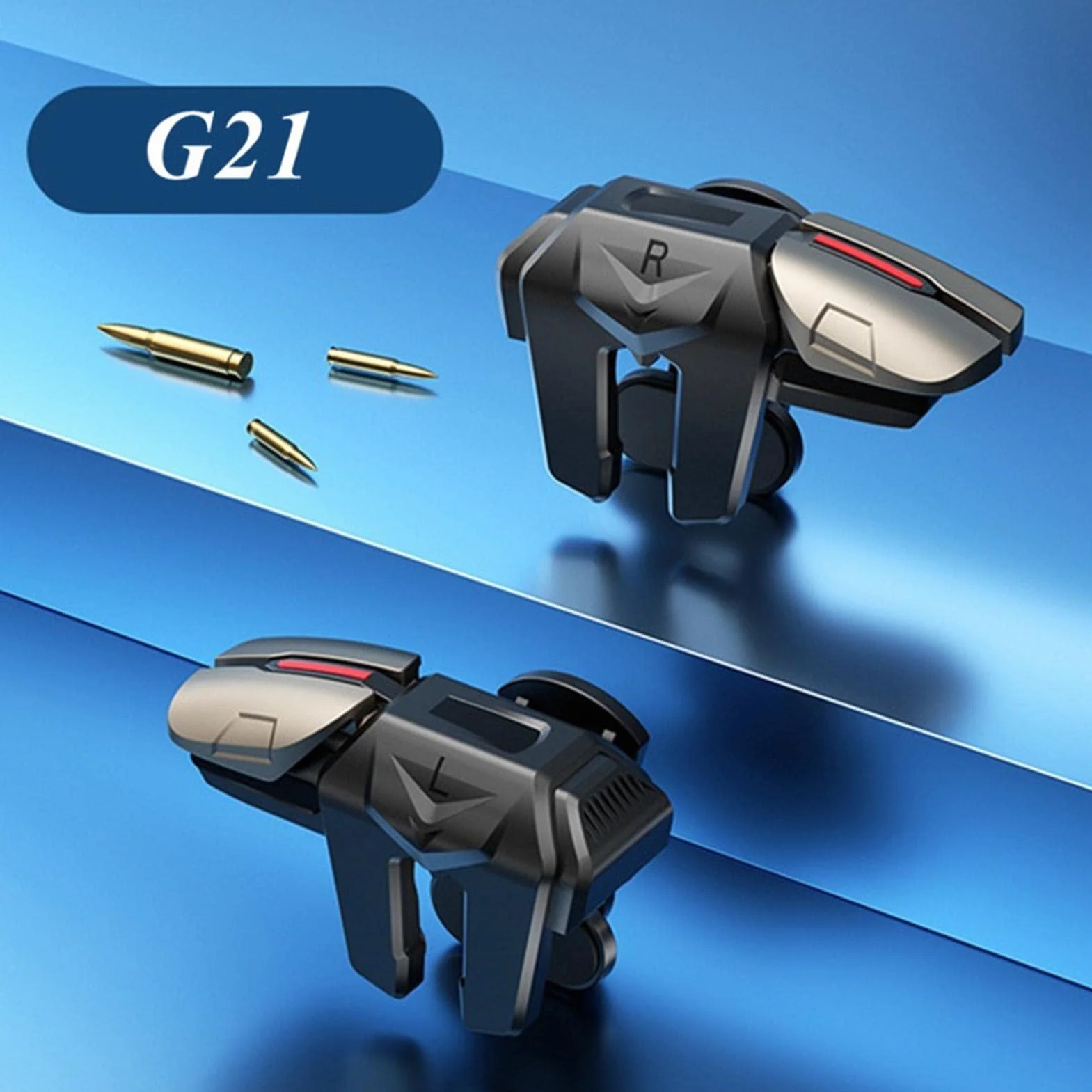 Trigger di gioco sul telefono cellulare - Trigger mobile, 2 controller di gioco per telefono | Controller di gioco intelligente con pulsante plug and play per telefono, per i giochi