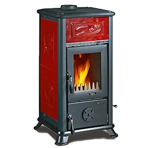 La Nordica Stufa a Legna Forno Camino Dorella L8 x Bordeaux 6,8 Kw