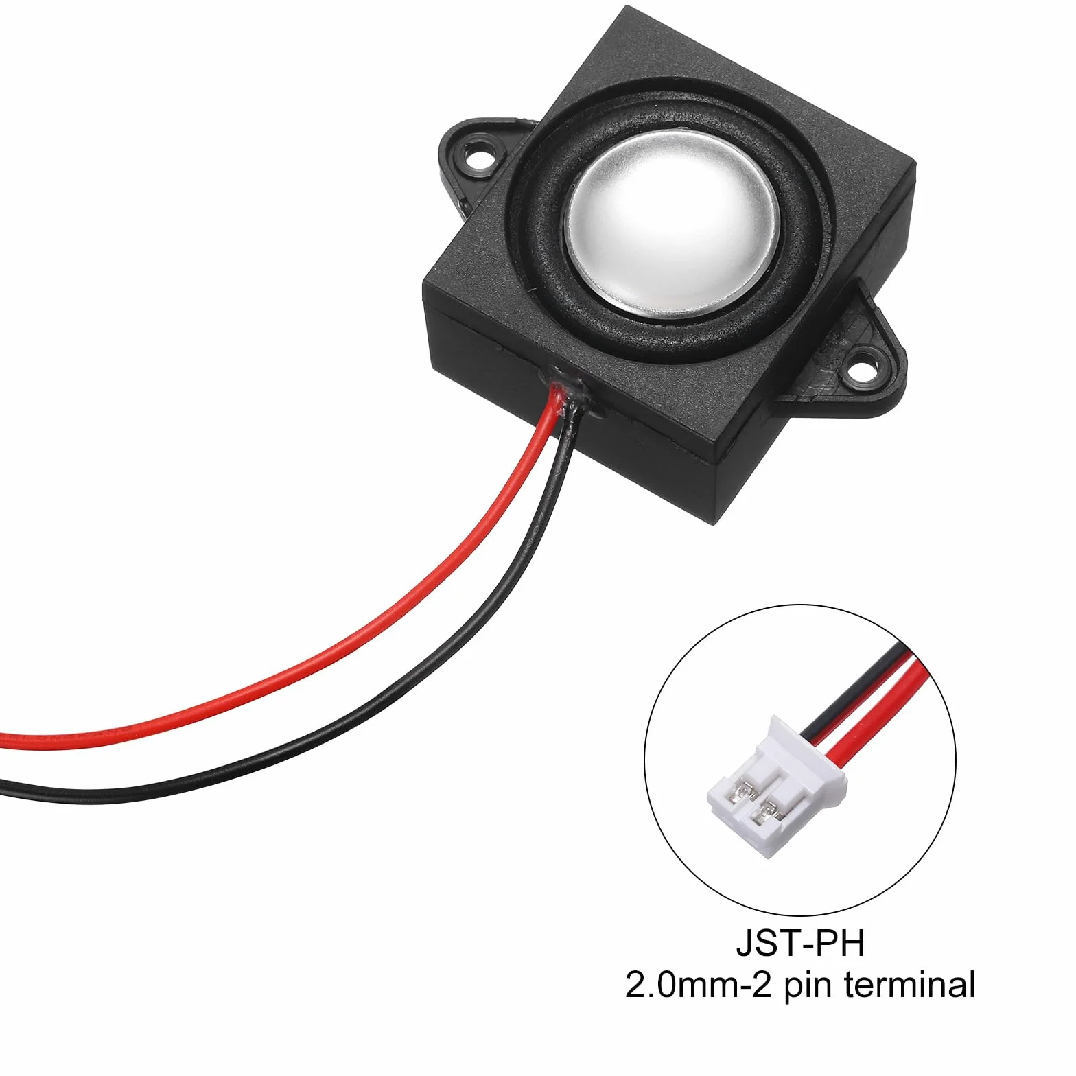 QUARKZMAN 2 PCS Altoparlante 3 Watt 8 Ohm Mini con JST-PH2.0 Interface per Piccoli Progetti Elettronici Pubblicità Macchine Monitor TV LCD