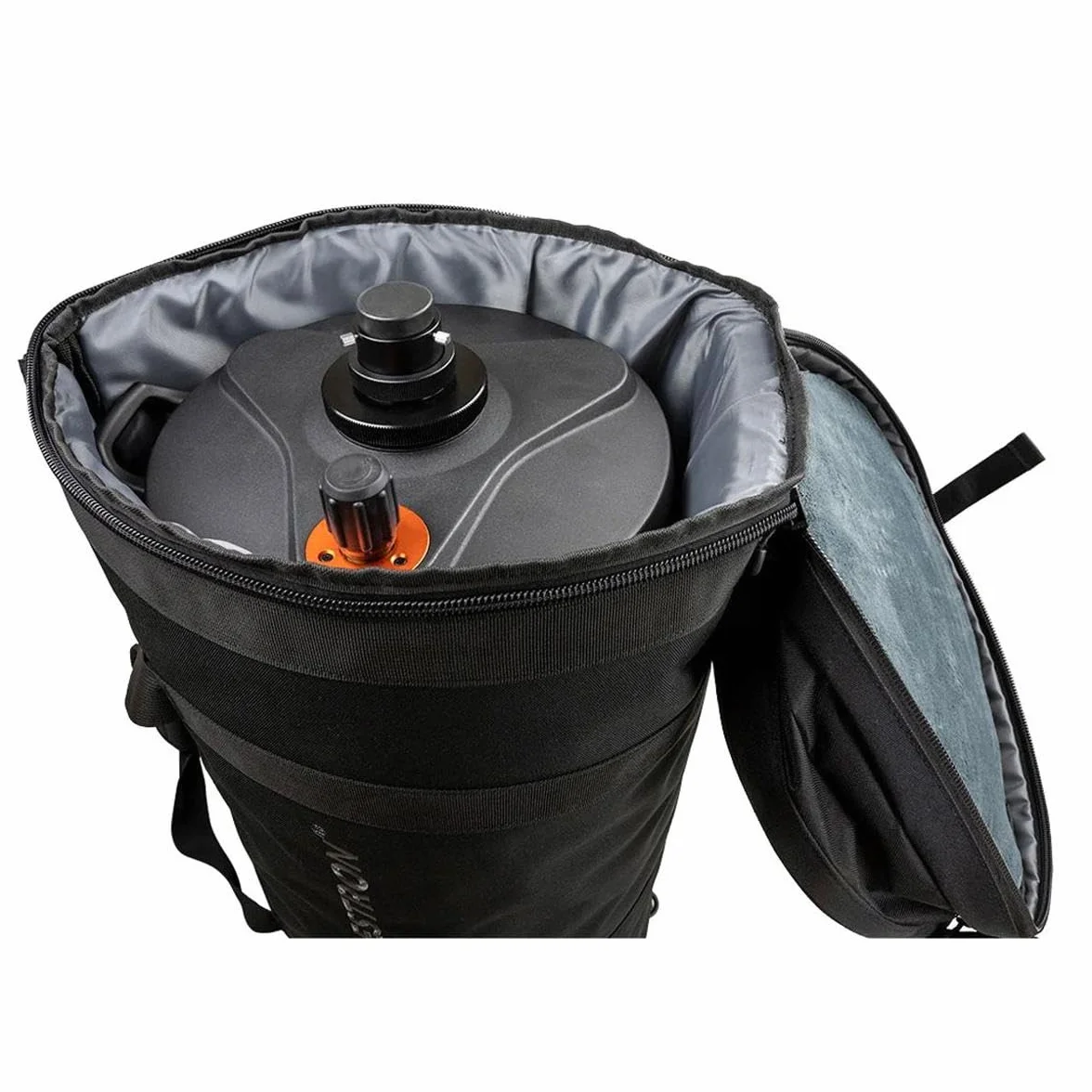 Celestron 94027 Sacca telescopio per tubi ottici 11” Schmidt Cassegrain ed EdgeHD – Custodia per trasporto impermeabile e resistente con pareti protettive, tasca per accessori, fascia imbottita, Nero