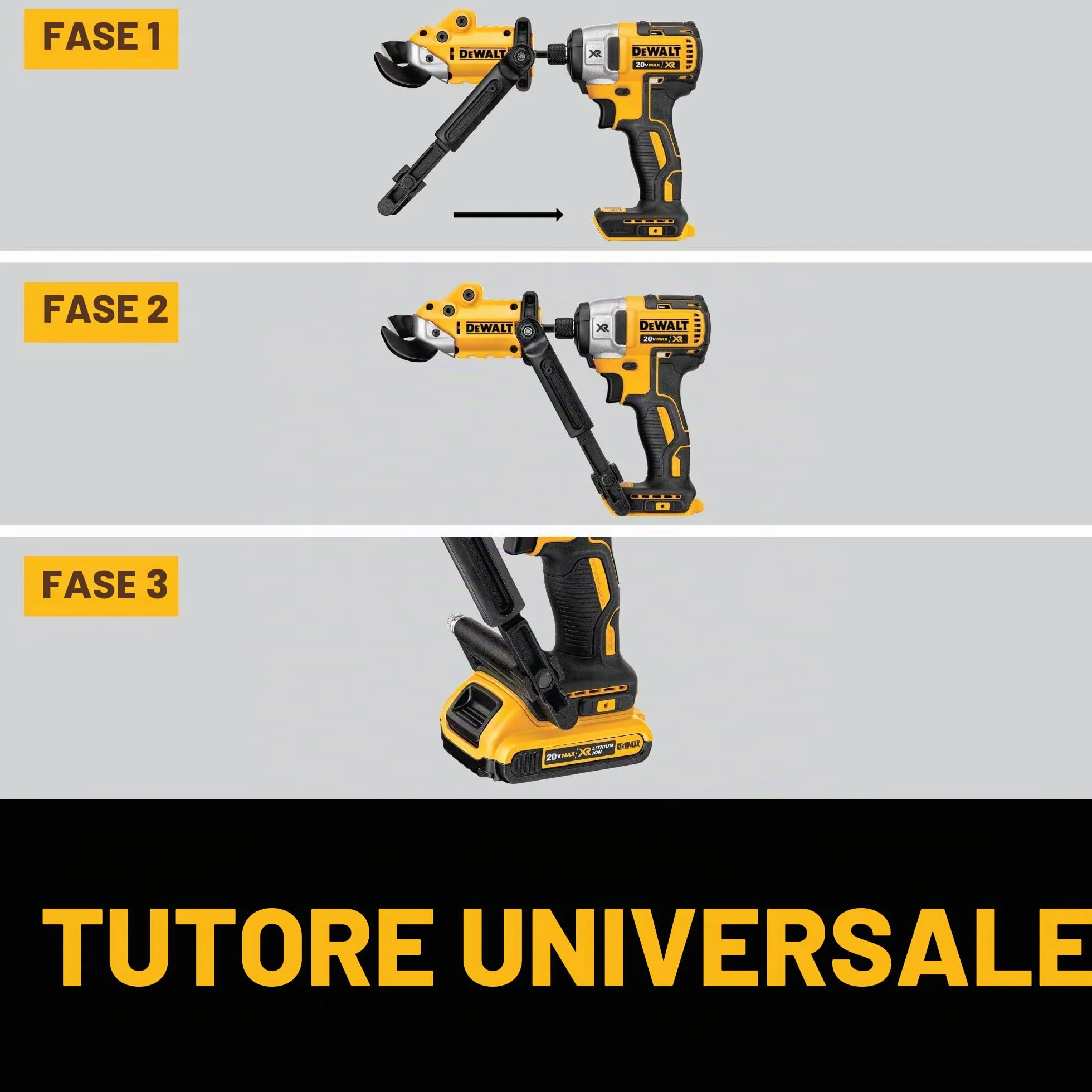 DEWALT DWASHRIR Cesoie in metallo, pronte per l'impatto