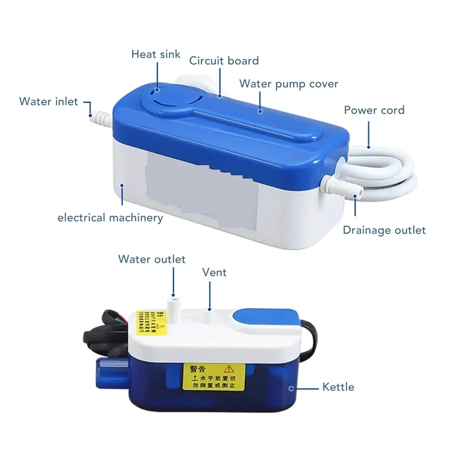Pompa Condensa Climatizzatore, Pompa di scarico della condensa del condizionatore d'aria Mini Split portatile automatico for condizionatore d'aria