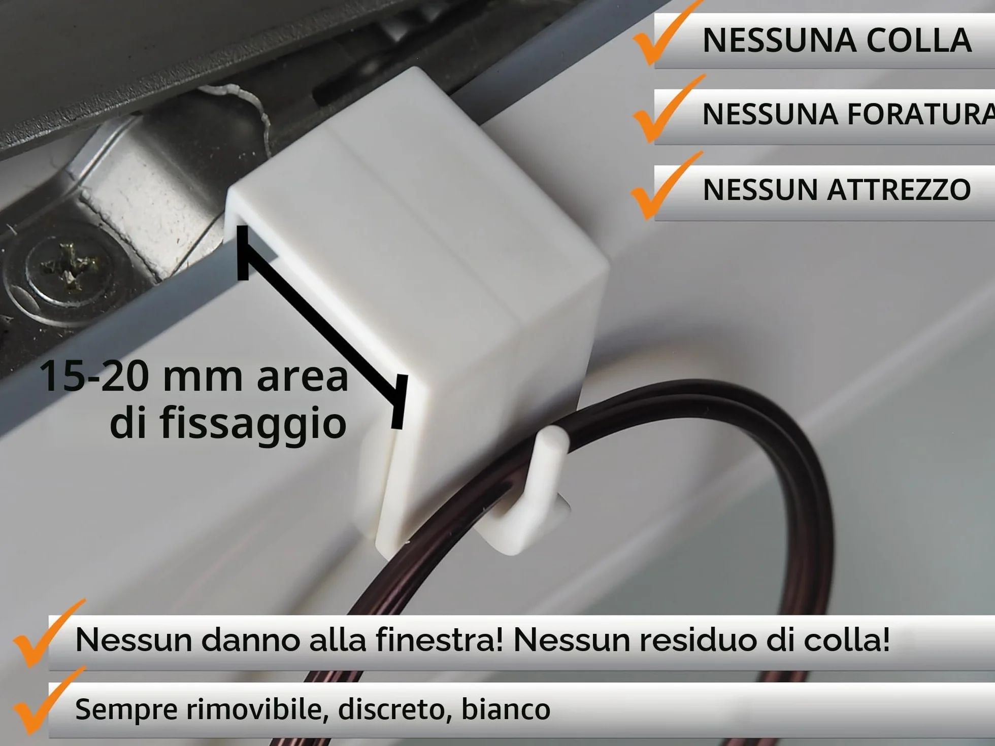 Ganci Decorativi per Finestre Bianco 10 Pezzi per Tende