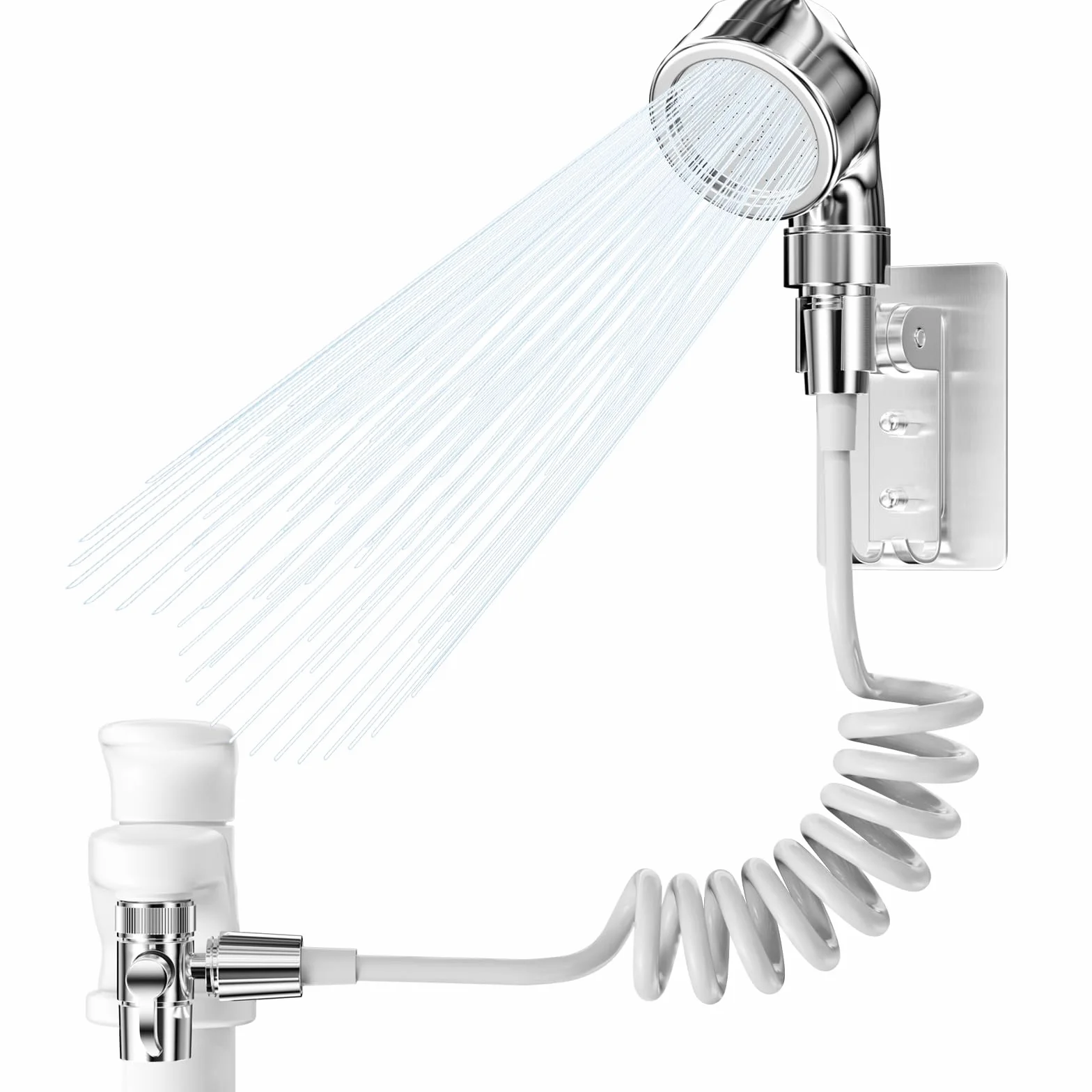 Doccetta per Lavandino Soffione Doccia con Tubo 2m Universale per Bagno Bidet Cucina