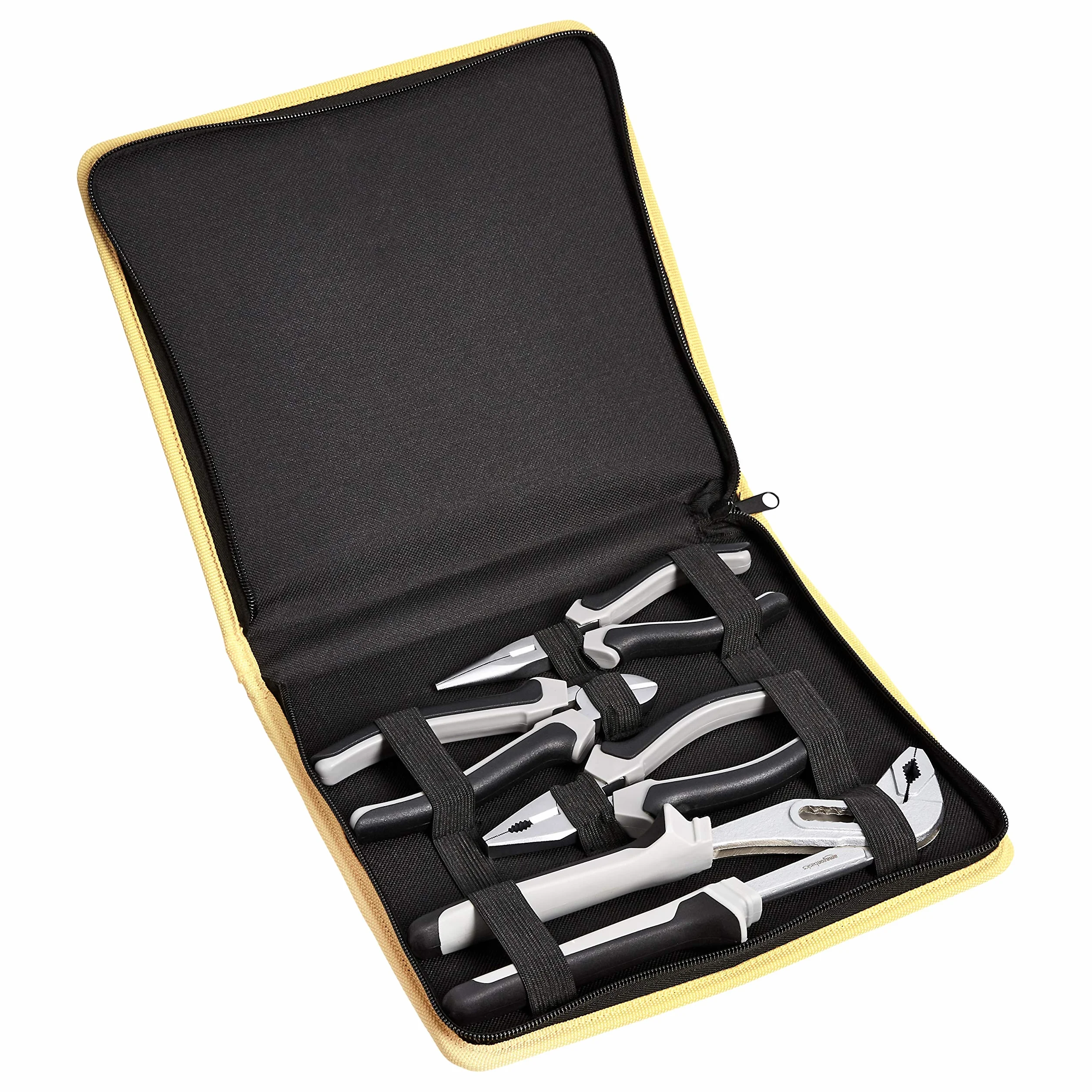 Amazon Basics Set di pinze 4 pezzi Nero grigio