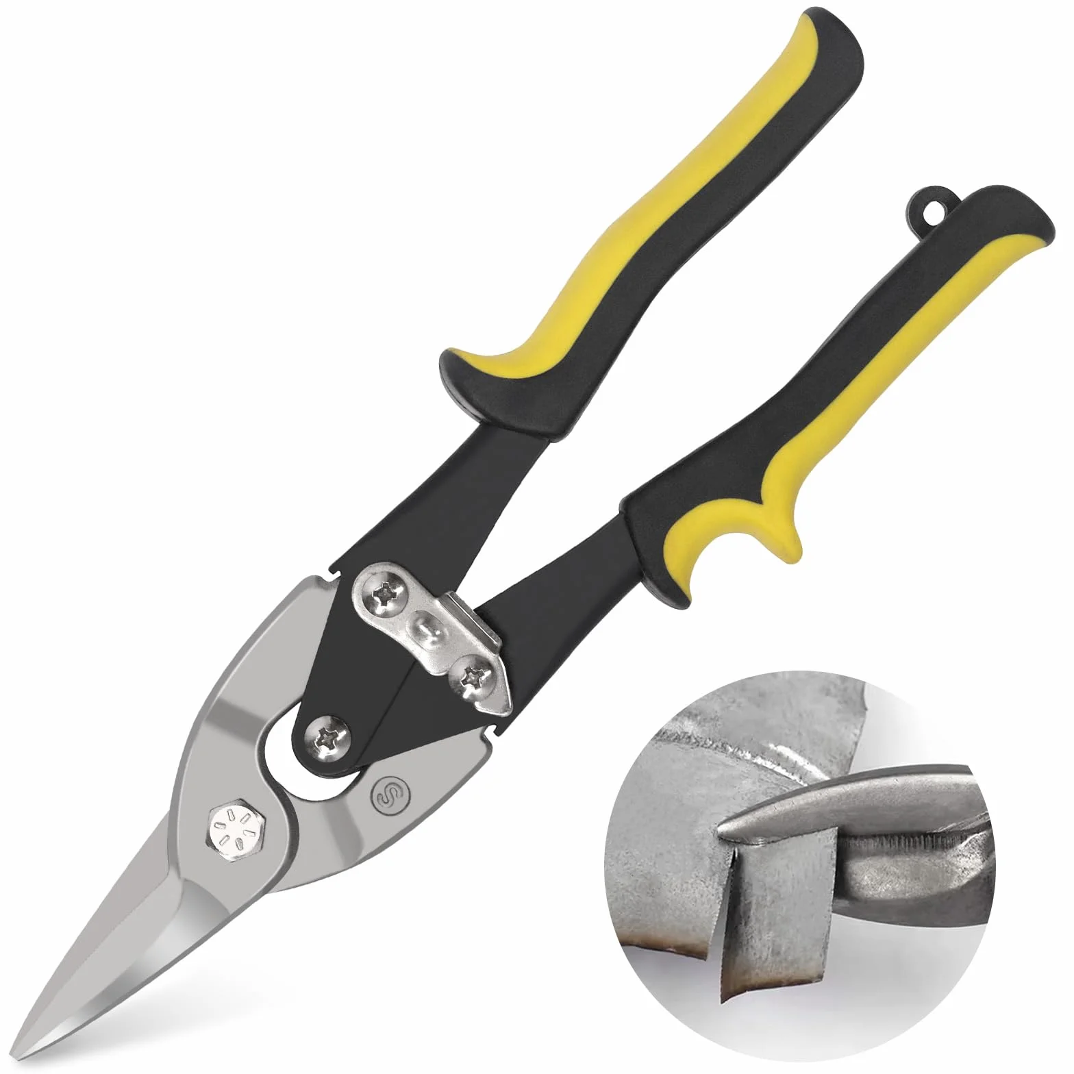 Glarks 255mm Aviation Tin Snip Straight Metal Forbici Taglio Foglio Metallo Duro