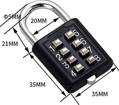 Lucchetti a combinazione， Lucchetti per valigie Lucchetto con codice, lucchetto, lucchetto for armadietto con combinazione(Parent,Silver)