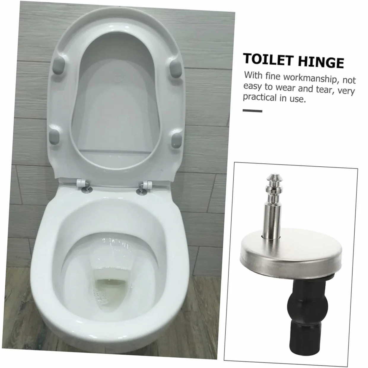 Set 2 Bulloni e Viti Fissaggio Sedile WC, Raccordi Sgancio Rapido Cerniere, Compatibili Sedili Standard Legno Resina Plastica