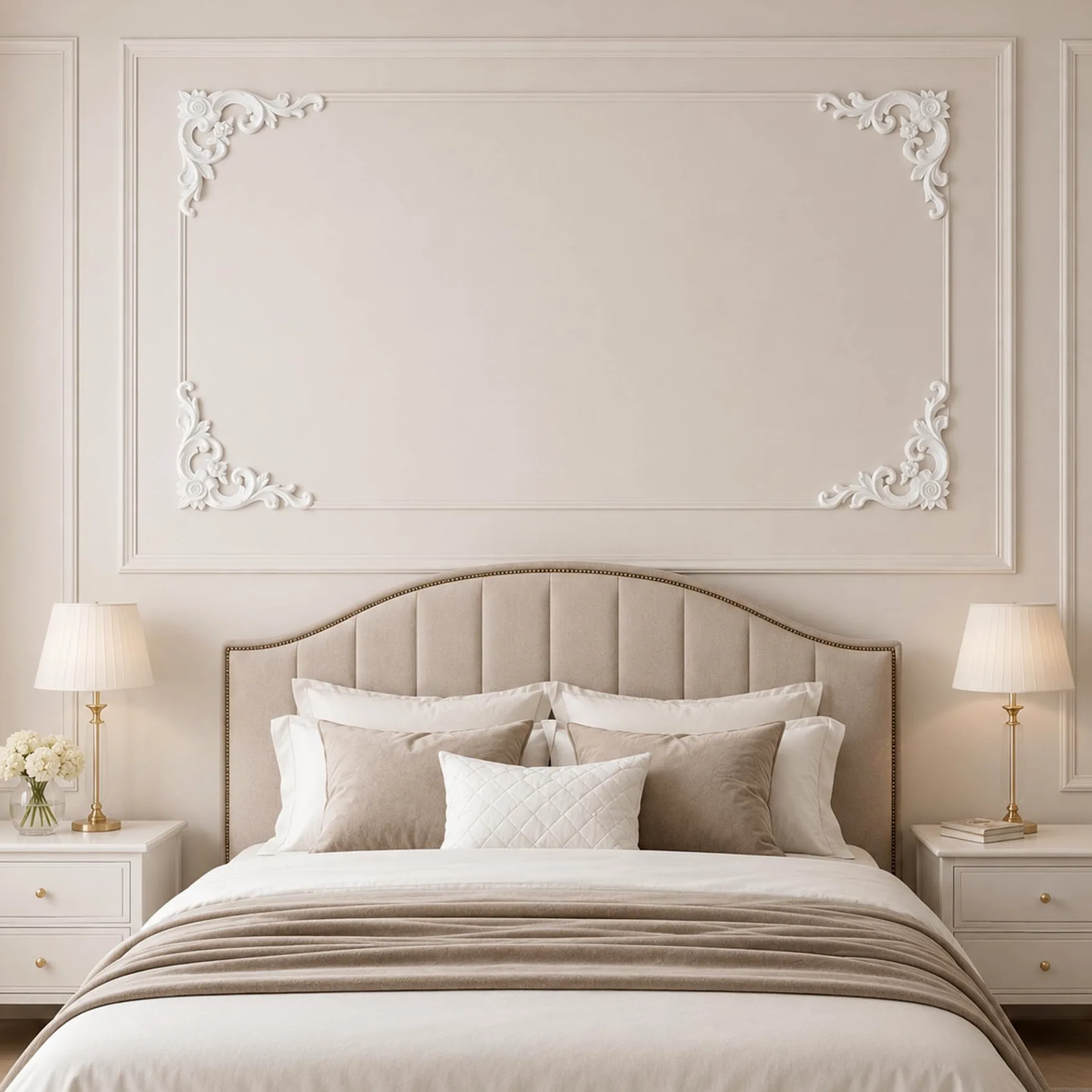 4 PCS Angolari Decorativi per Pareti E Soffitti in PU Modanature Angolari 3D con Decorazioni Floreali Profili Decorativi Verniciabili per Cornici E Angoli Elegante Finitura