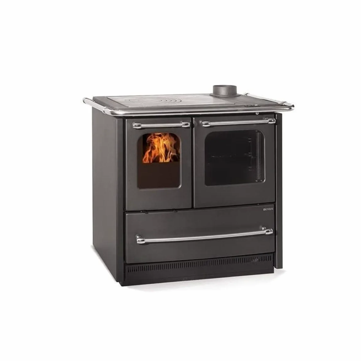 LA NORDICA CUCINA A LEGNA SOVRANA EASY EVO 2.0 LA NORDICA SOVRANA .7.5 KW FORNO DA CUCINA (Antracite)