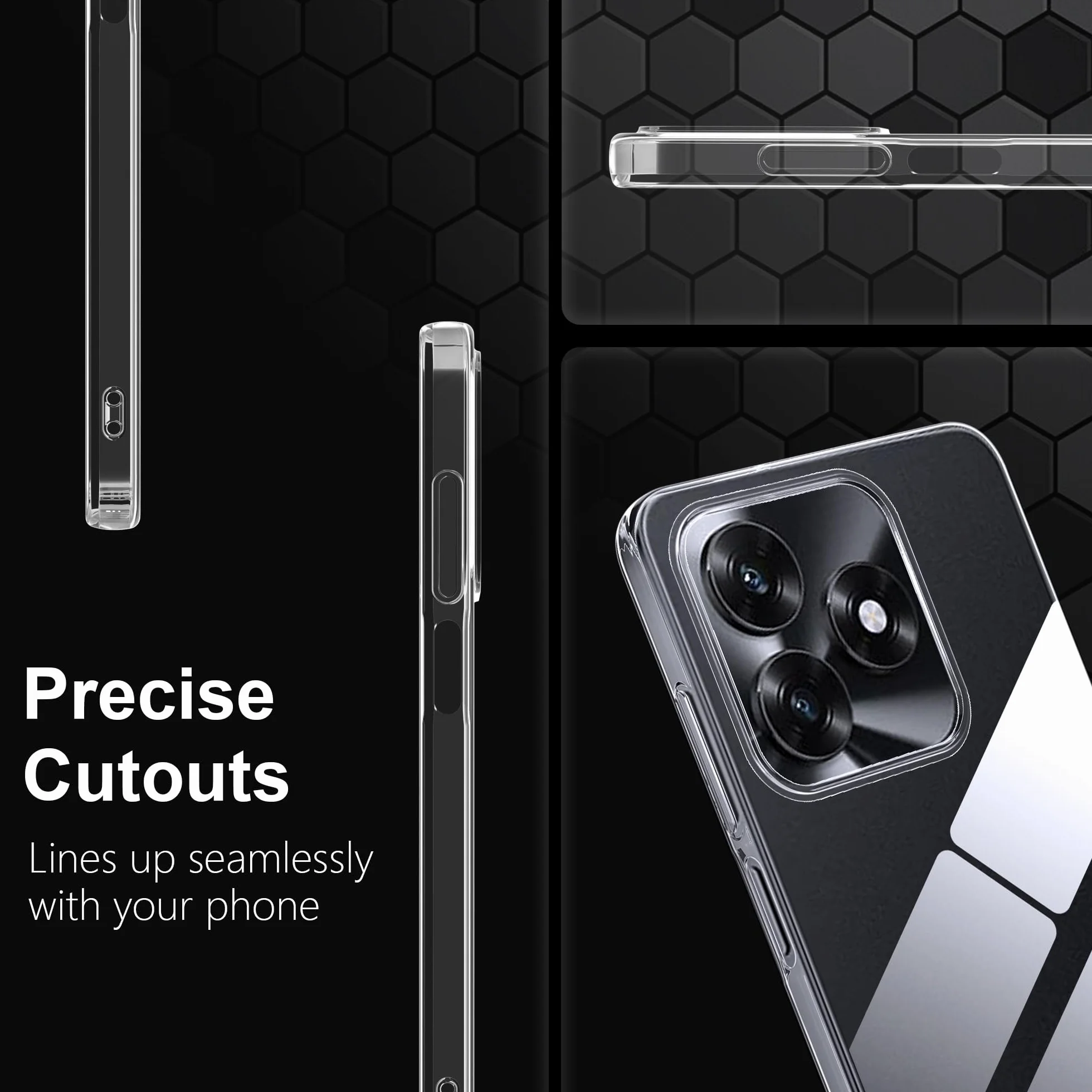 Fitudoos Cover per Honor X5C Plus,Custodia Sottile in TPU Morbido, Silicone Liquido Premium Custodia Protettiva per Honor X5C Plus- Trasparente.