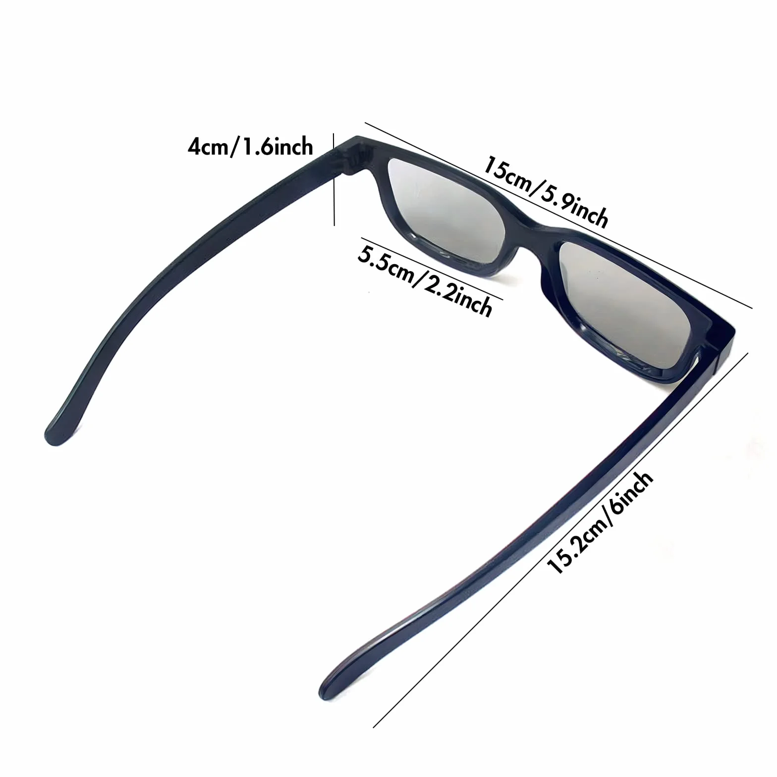 Occhiali 3D Reald, Occhiali 3D passivi circolari polarizzati non lampeggianti per il cinema in formato Reald occhiali 3D che supportano la TV e il cinema 3D（Confezione da 3）