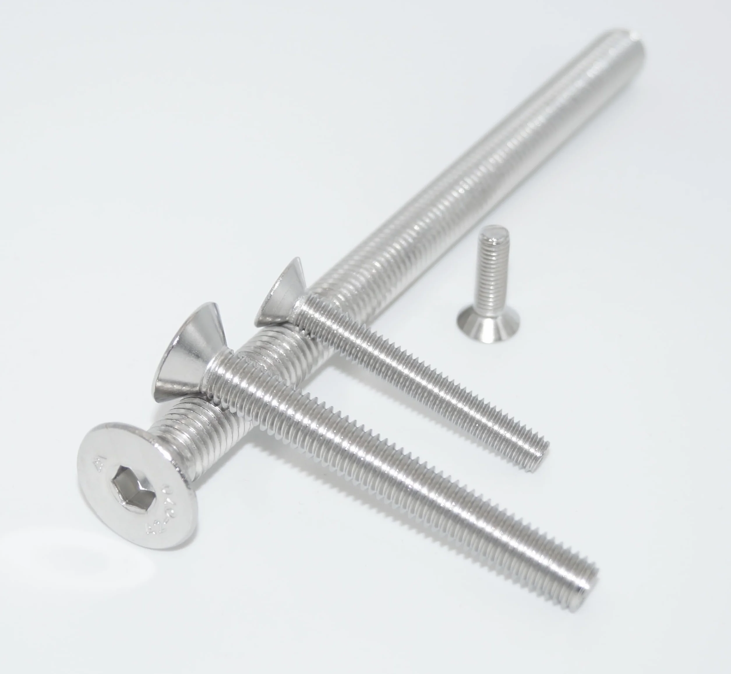 Viti a testa svasata con esagono incassato M2 x 5 ISO 10642 A2 acciaio inox 6 pezzi