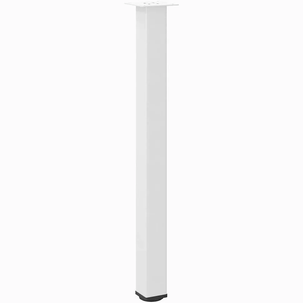 vidaXL Gambe per tavolo da bar 4 pz bianche 90-92 cm in acciaio