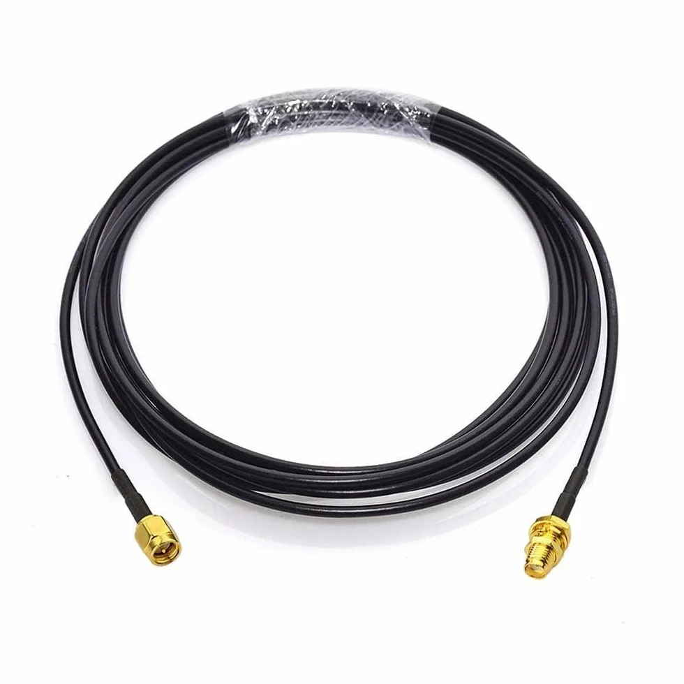Bingfu Cavo SMA Prolunga Antenna 4G 3 m SMA Maschio a Femmina Montaggio su Paratia RG174 Cavo Coassiale per Modem Router Cellulare 4G 5G LTE Radio Ham Ricevitore RTL SDR Dongle USB, 2 Confezioni