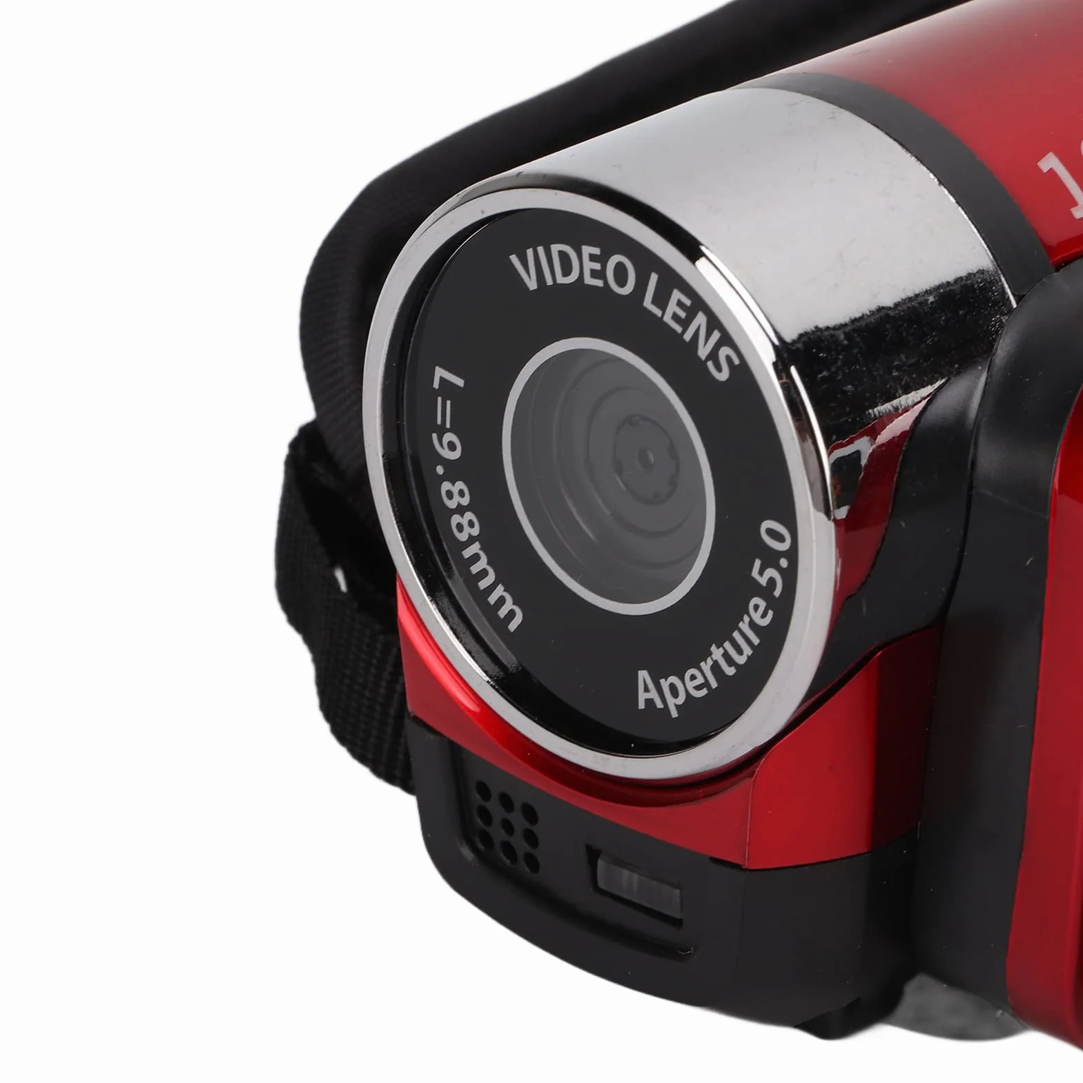 Greensen Videocamera Digitale 4K 48MP, Videoregistratore con Zoom Digitale 16X Videocamera con Schermo Rotante a 270° da 2,7 Pollici per Principianti e Bambini (rosso)