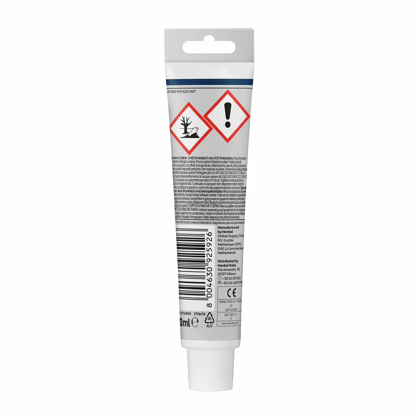 PATTEX Sigillante Bianco Bagni&Cucine 3x Protection Silicone Antimuffa Impermeabile 50 ml
