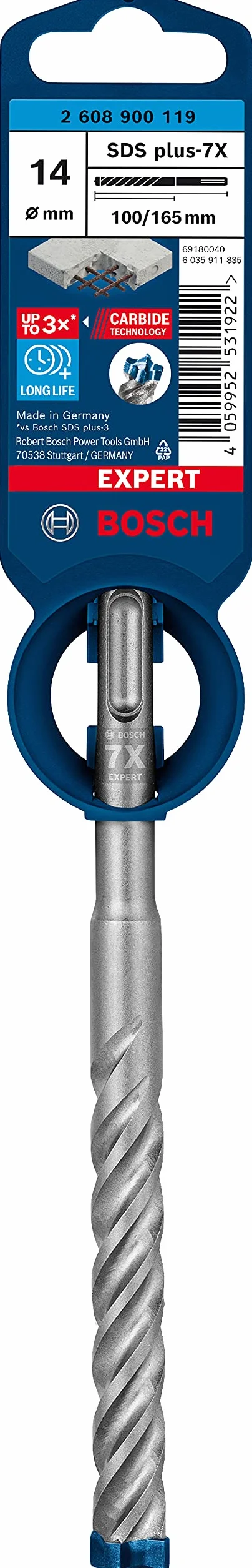 Bosch EXPERT SDS plus-7X Ø 14,00 mm Punta per martelli Professional