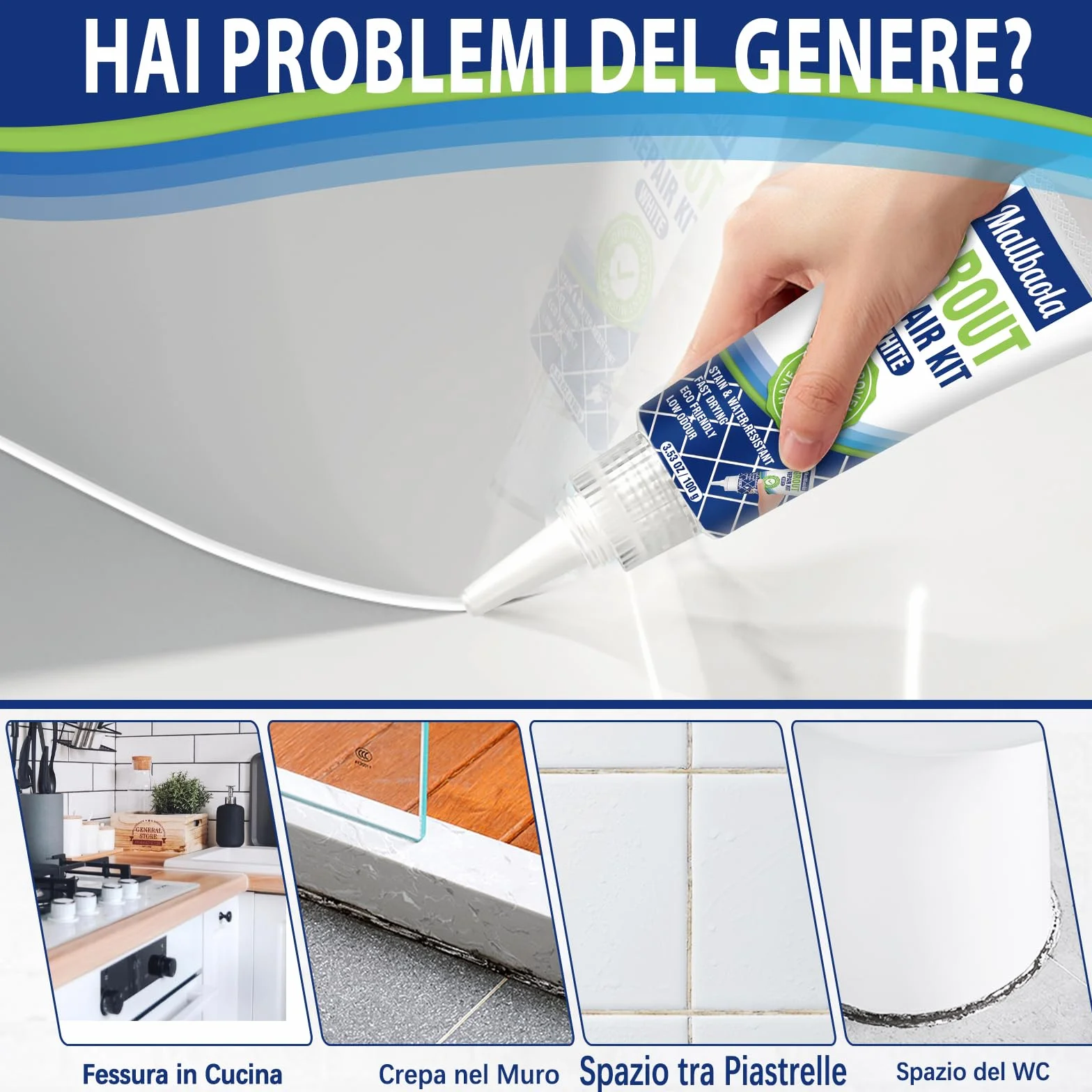 Riparazione Fughe Piastrelle Bianco 200