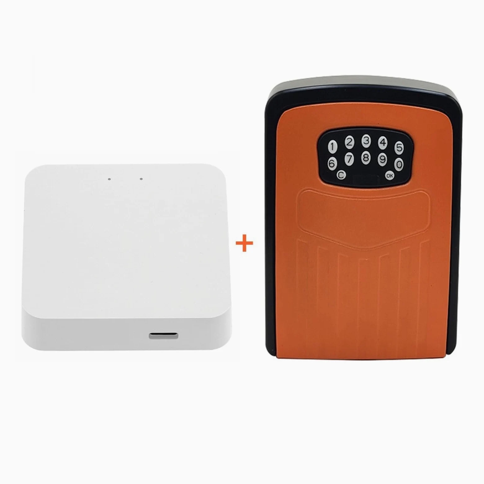 Piccola cassaforte per Chiavi della Tua casa Intelligente, Scatola segreta con codice di Sicurezza, sblocco Tramite App, cassaforte Impermeabile da Parete per Chiavi, per casa, uff