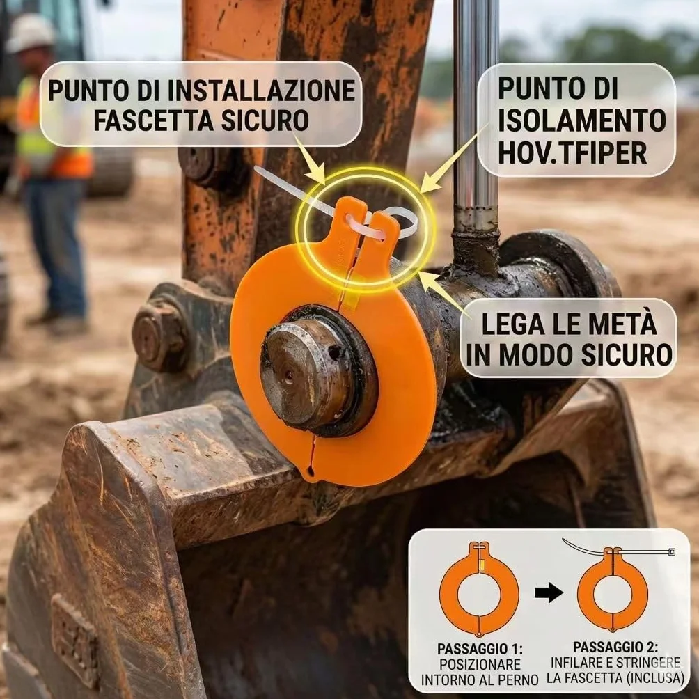 Kit di Spessori per Perni Benna Escavatore Zero-Gioco 50 mm 3 mm Compatibile JCB Kubota CAT Komatsu Volvo Confezione da 10