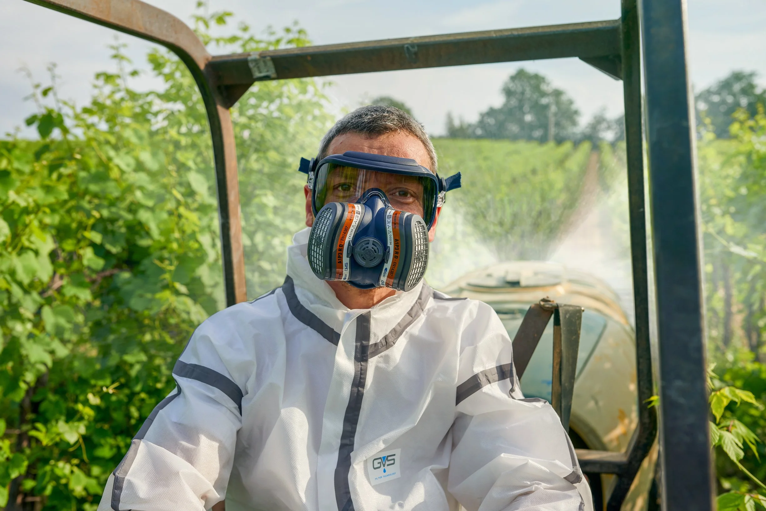 GVS SPR401 Elipse INTEGRA A1P3 semimaschera con protezione occhi e filtri sostituibili M/L blu