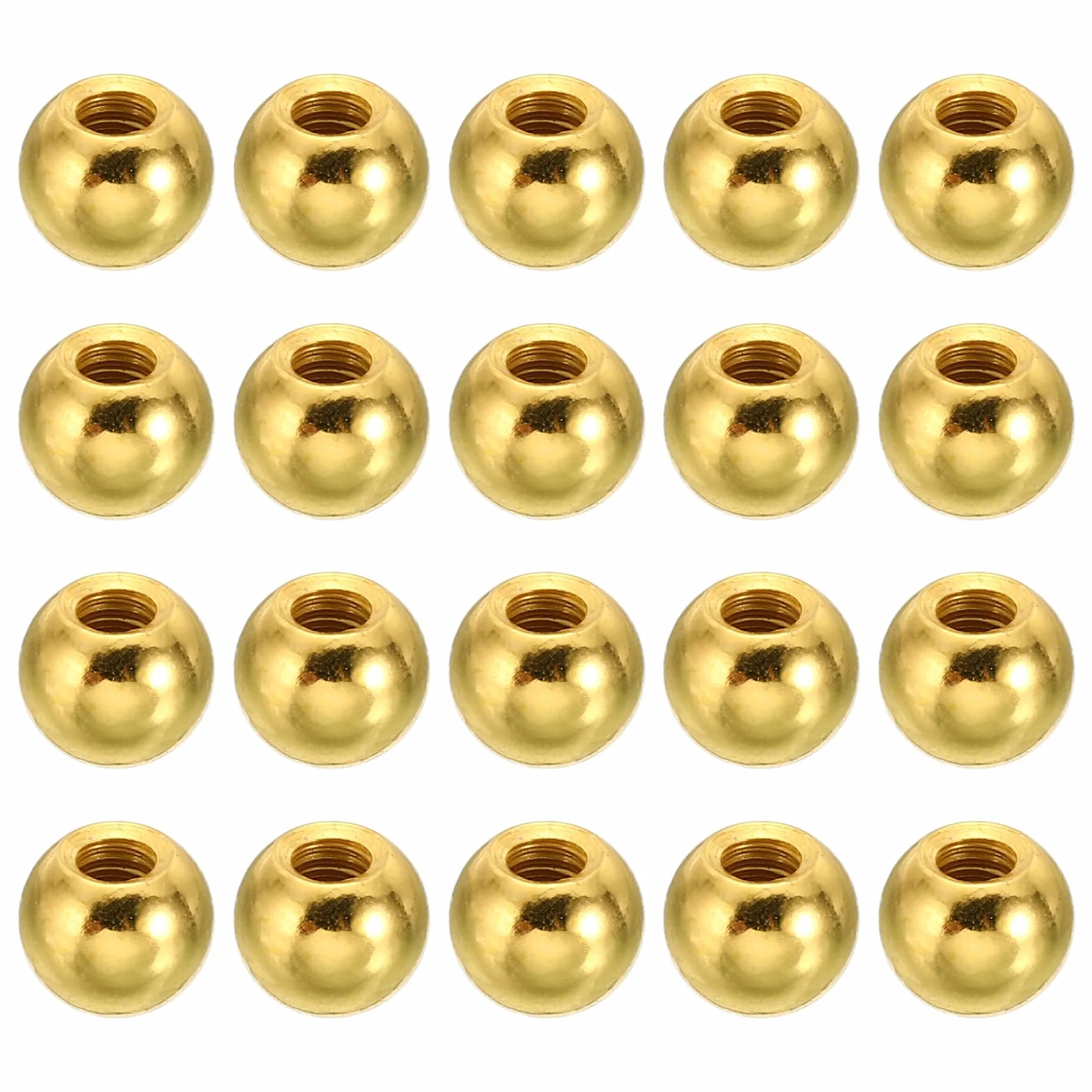 PATIKIL M4 x 9mm Dadi a Sfera Pomelli, Pz30 Tappi a Sfera Acciaio Maniglia Foro Cieco Decorazione Dado Lampada Mobili