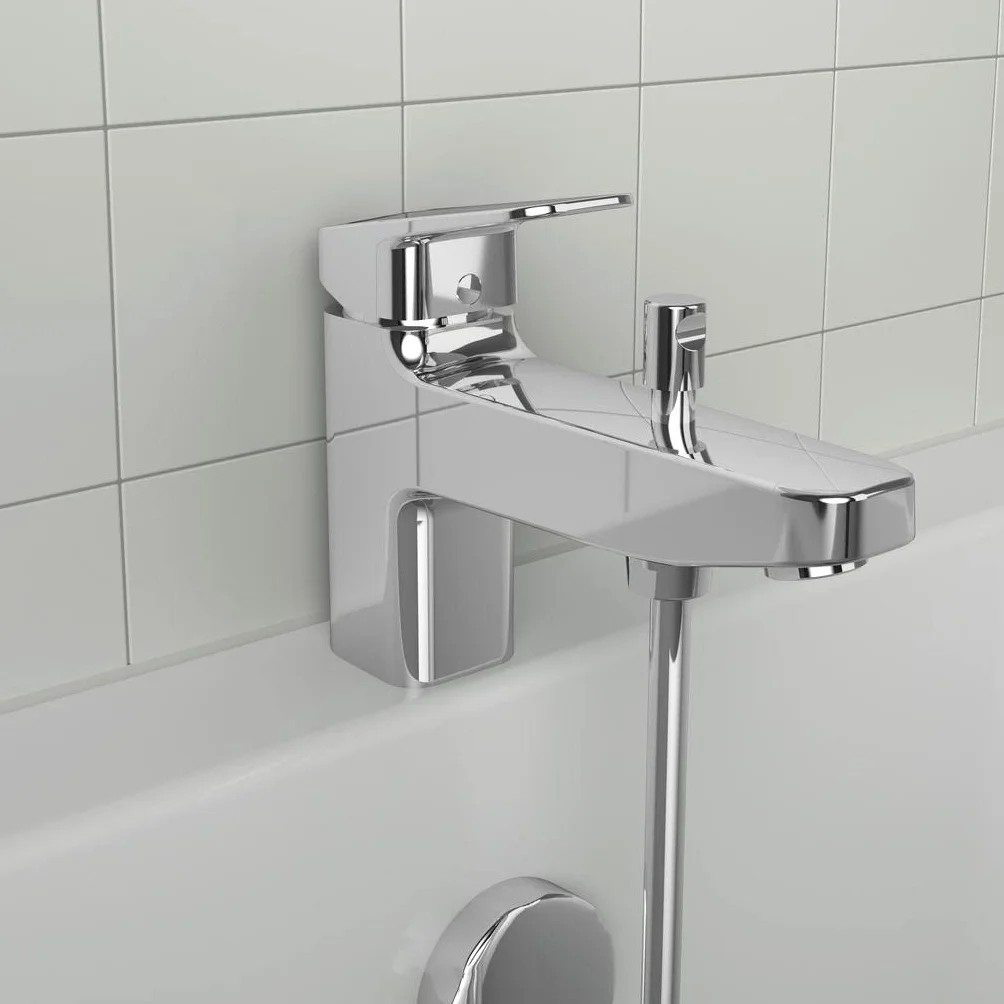 Ideal Standard - Ceraplan, Miscelatore monocomando per vasca da bagno, Due vie, Cromato