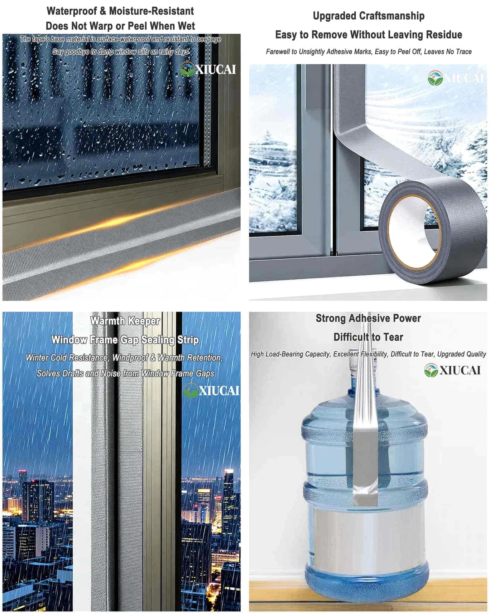 4 Rotoli di Nastro Sigillante per Bordo Lavello, Benda Autoadesiva Impermeabile, Sigillante Senza Residui per Cucina e Bagno, Riempitivo per Fessure Idrorepellente,Bianca,W 7cm x L 20m