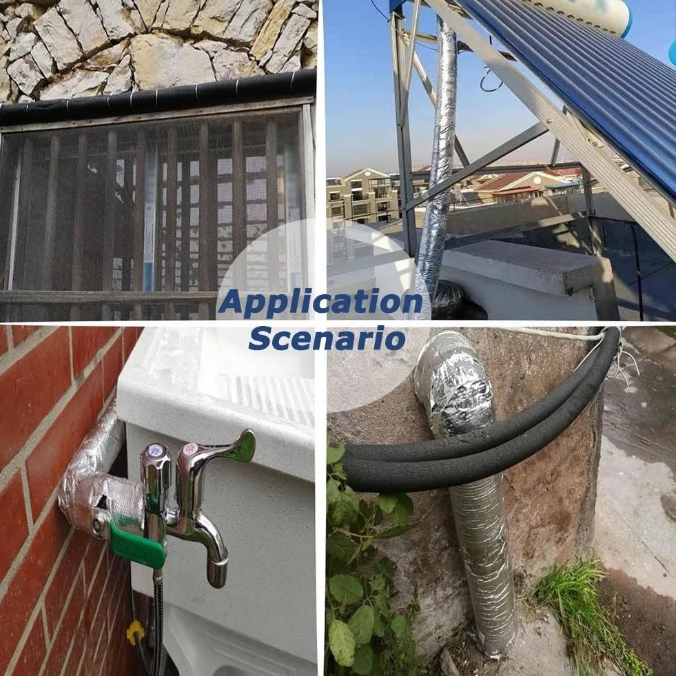 tubo isolante in schiuma, Isolamento tubi in schiuma di nitrile, isolamento termico(13MMx9MMx1.7M)