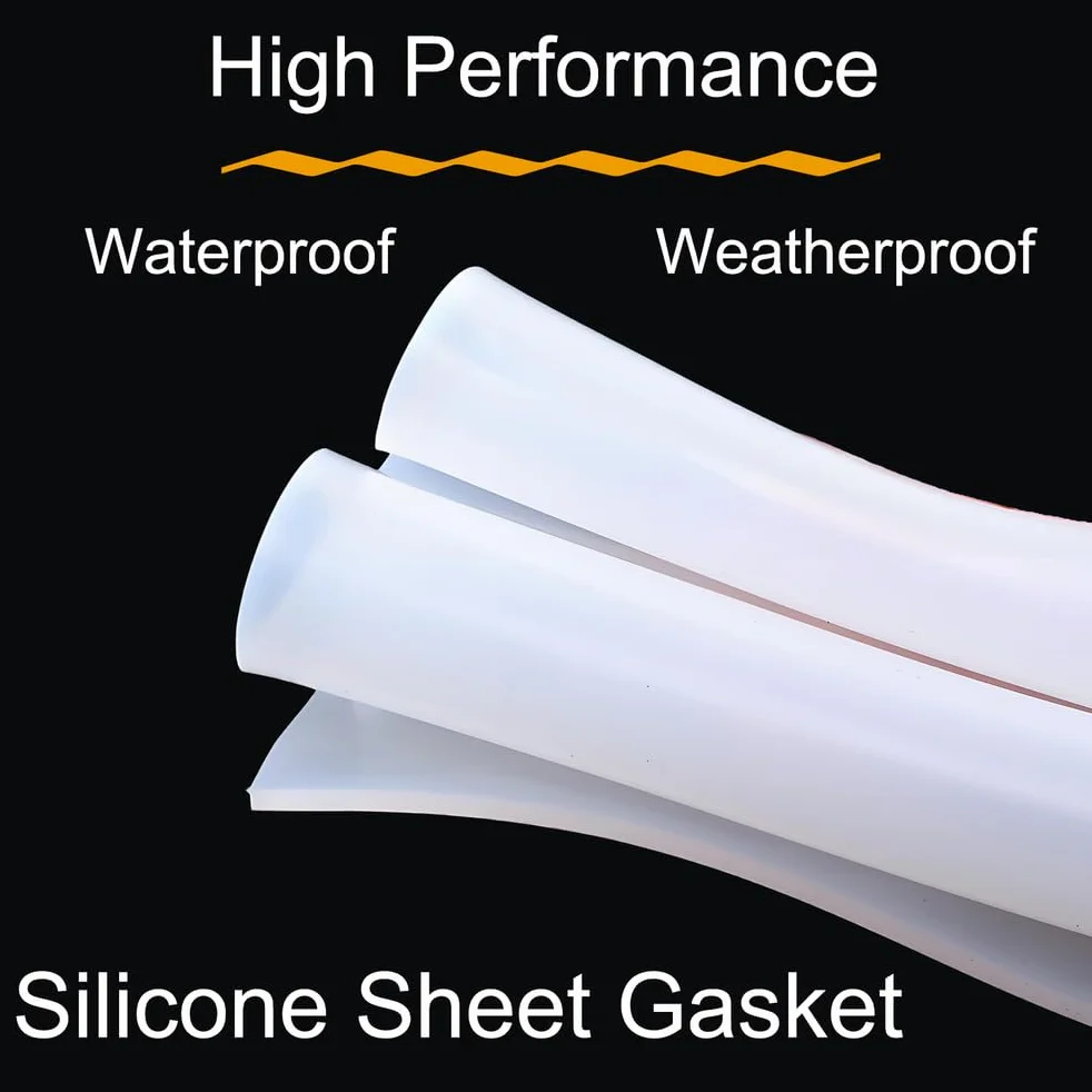 Guarnizione Silicone 0.6m*1.2m*4mm Foglio Gomma Impermeabile Alta Resistenza Calore Isolamento Forno Motore Cucina