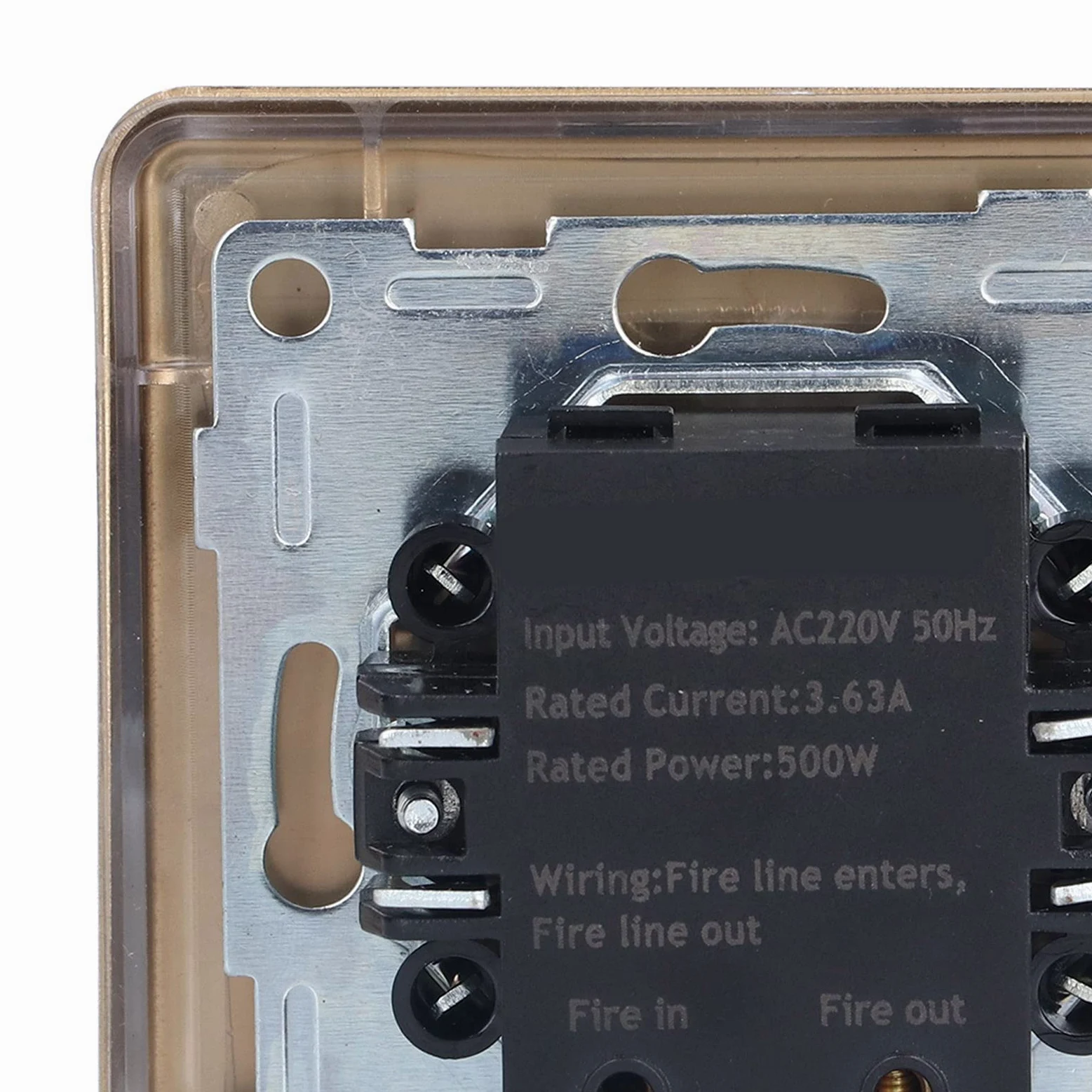 Interruttore Dimmer Regolatore Luce Ottone Spazzolato AC220V per Uso Domestico Ambiente Casa