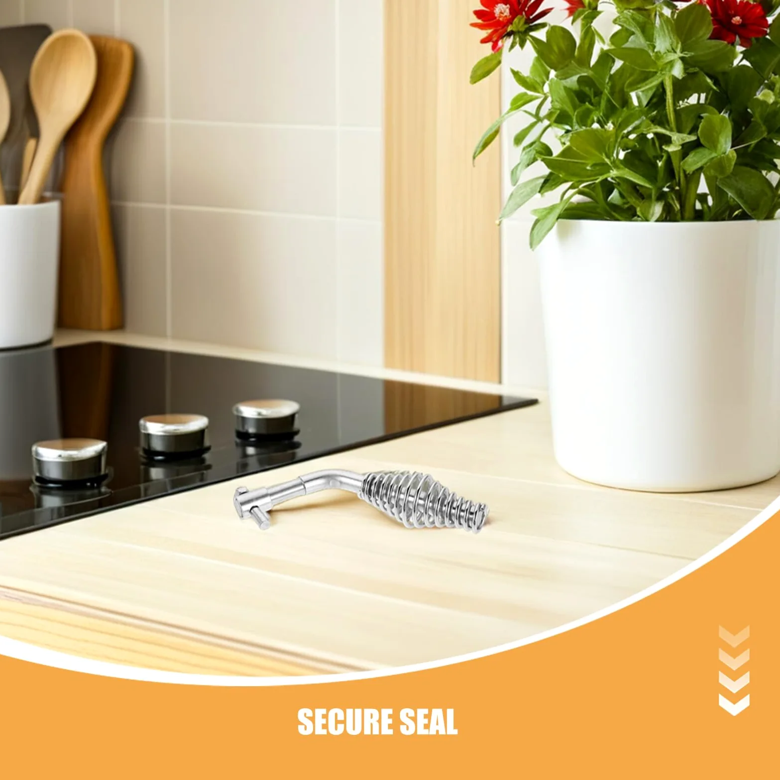 Mikinona 2 Pezzi Maniglia a Molla per Porte di Caminetti a Legna 2 Pezzi in Metallo Resistente Installazione Semplice, Ricambio per Forni e Accessori Riscaldamento, Adatta per Porte di